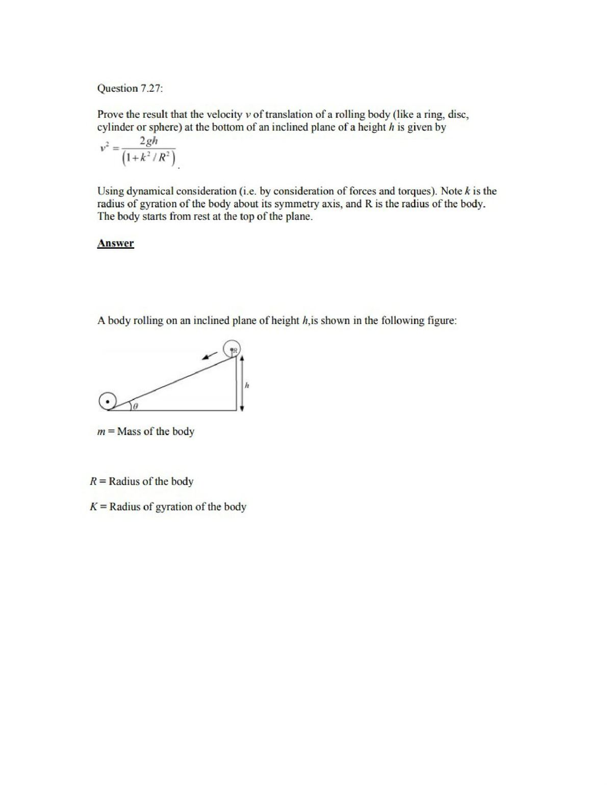 Physics Numericals Class 11 Chapter 7 44