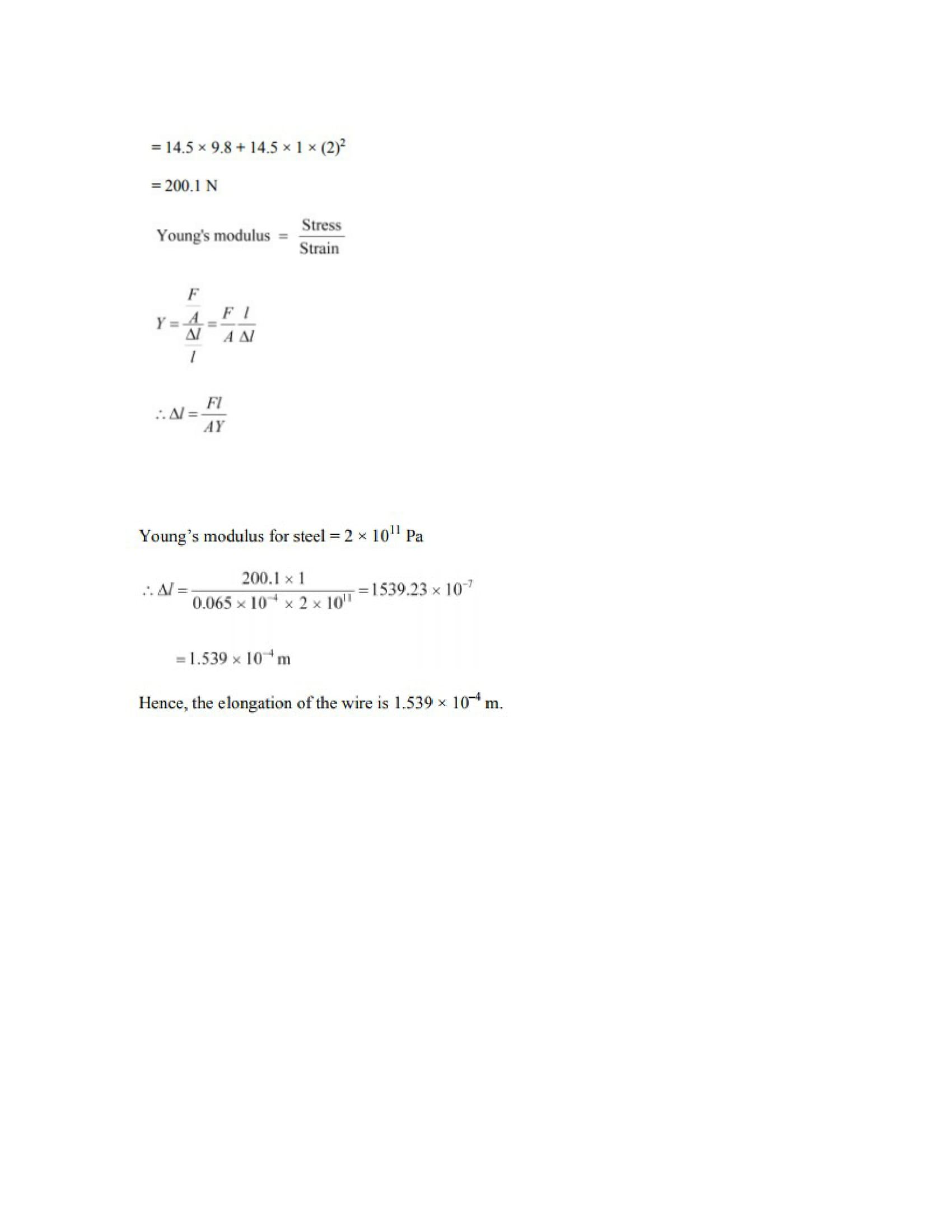 Physics Numericals Class 11 Chapter 9 14width=