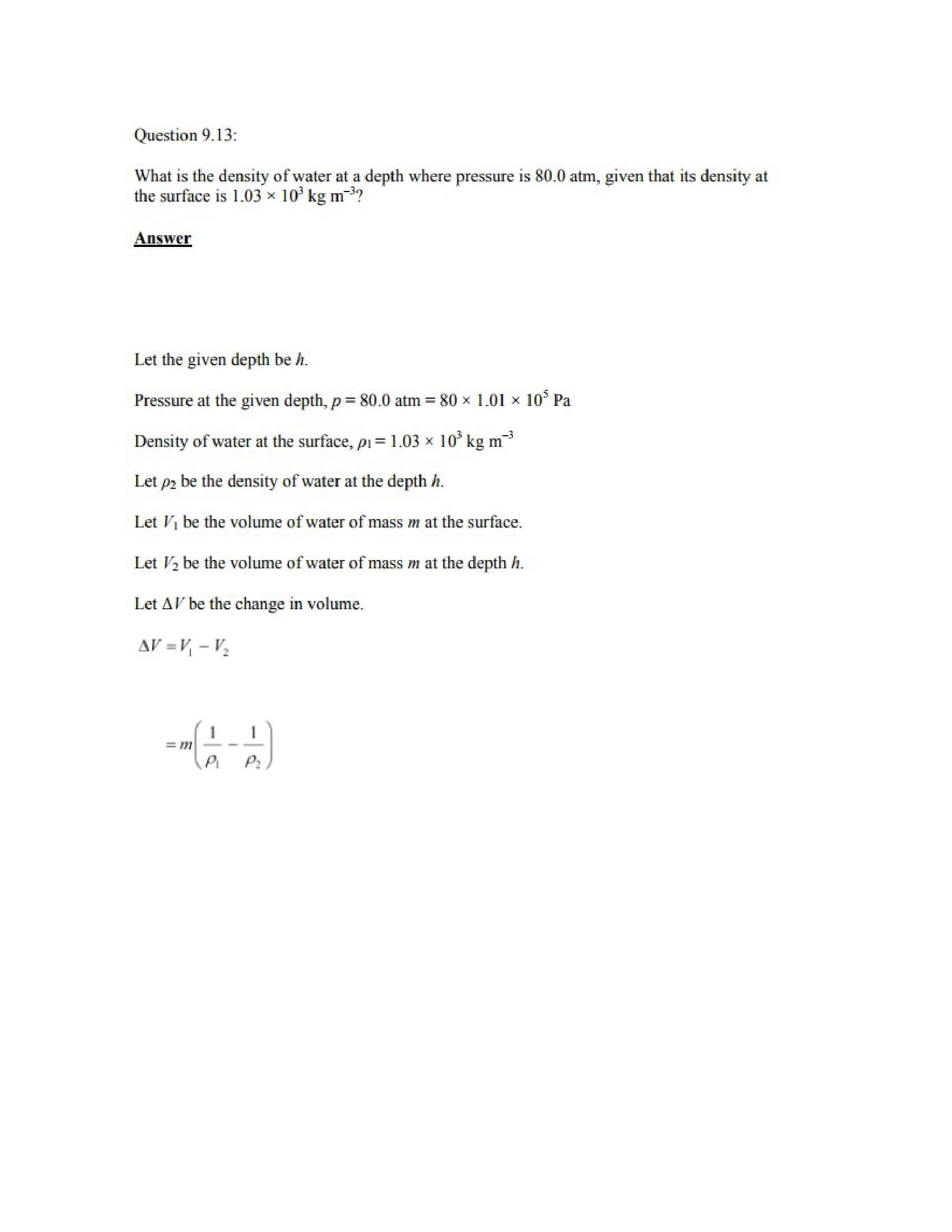 Physics Numericals Class 11 Chapter 9 16width=