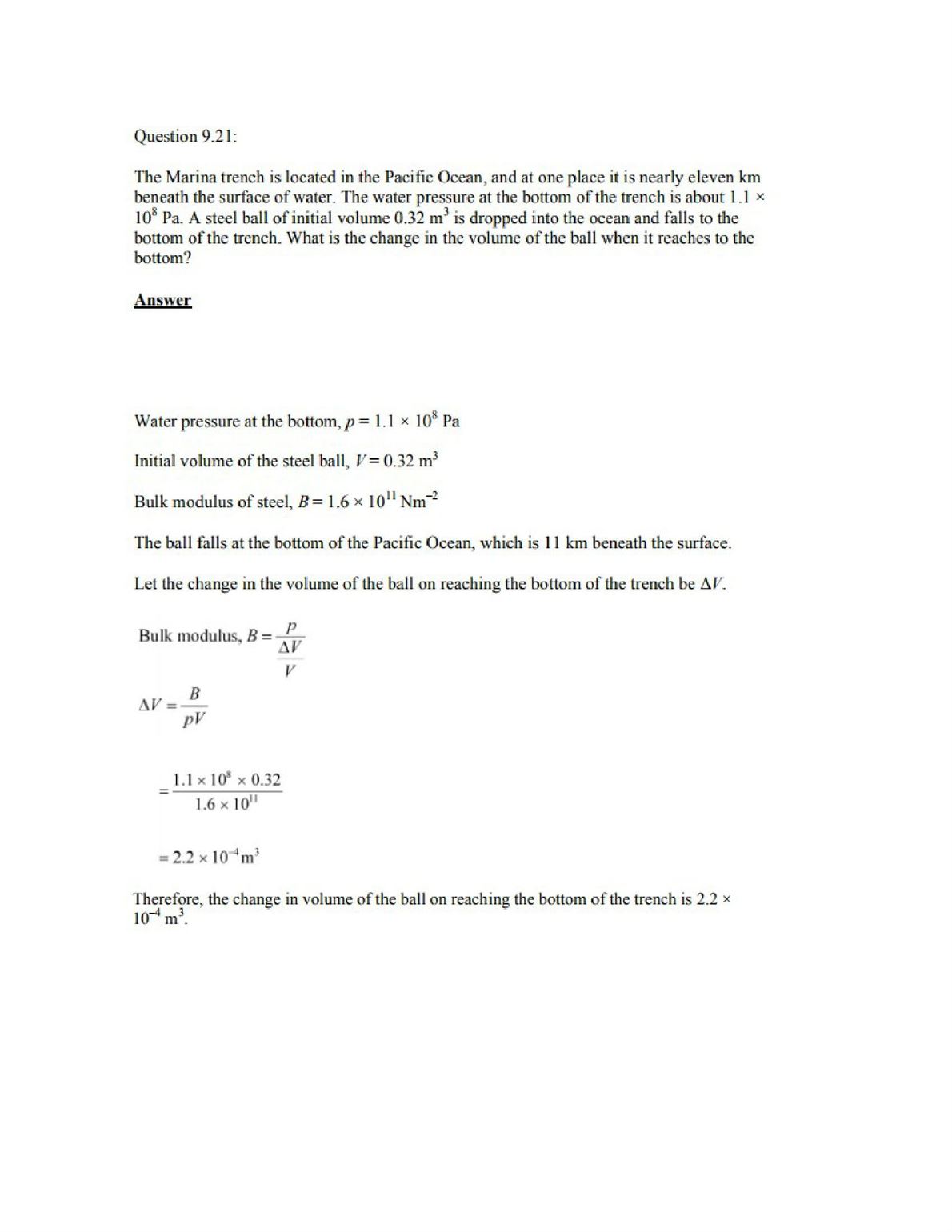 Physics Numericals Class 11 Chapter 9 32width=