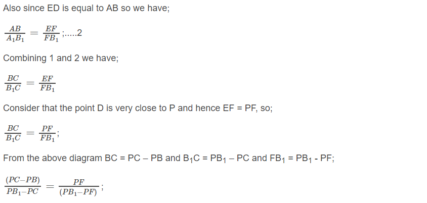 Derivation Of Mirror Formula