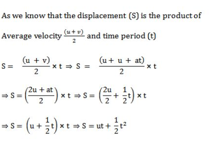 Derivation Of Equation of Motion - First, Second & Third