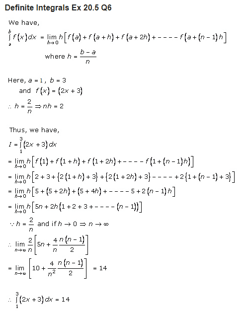 Rd Sharma Class 12 Solutions Maths Chapter 20 Definite Integrals