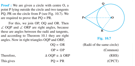 assignment of circles class 10