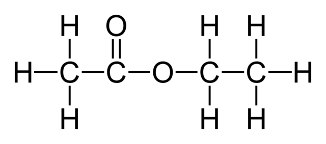 Structural Formula Of Ethyl Acetate