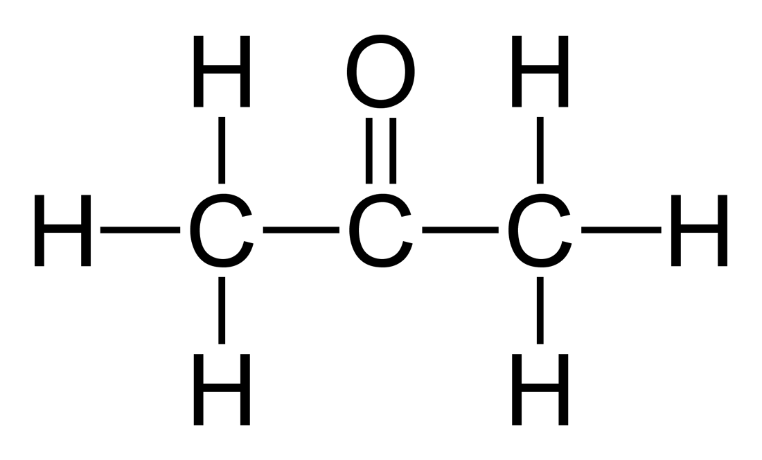 Acetone Formula Structural And Organic Formula Of Acetone Propanone