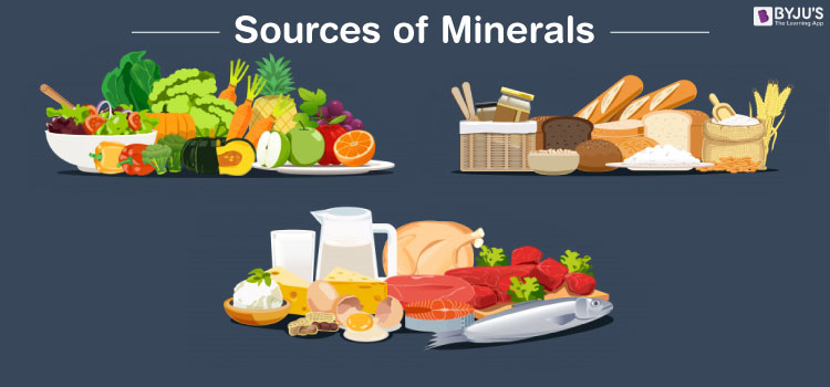 Sources of minerals in food