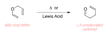 Claisen Rearrangement Example for Allyl Vinyl Ether Claisen Rearrangement Reaction