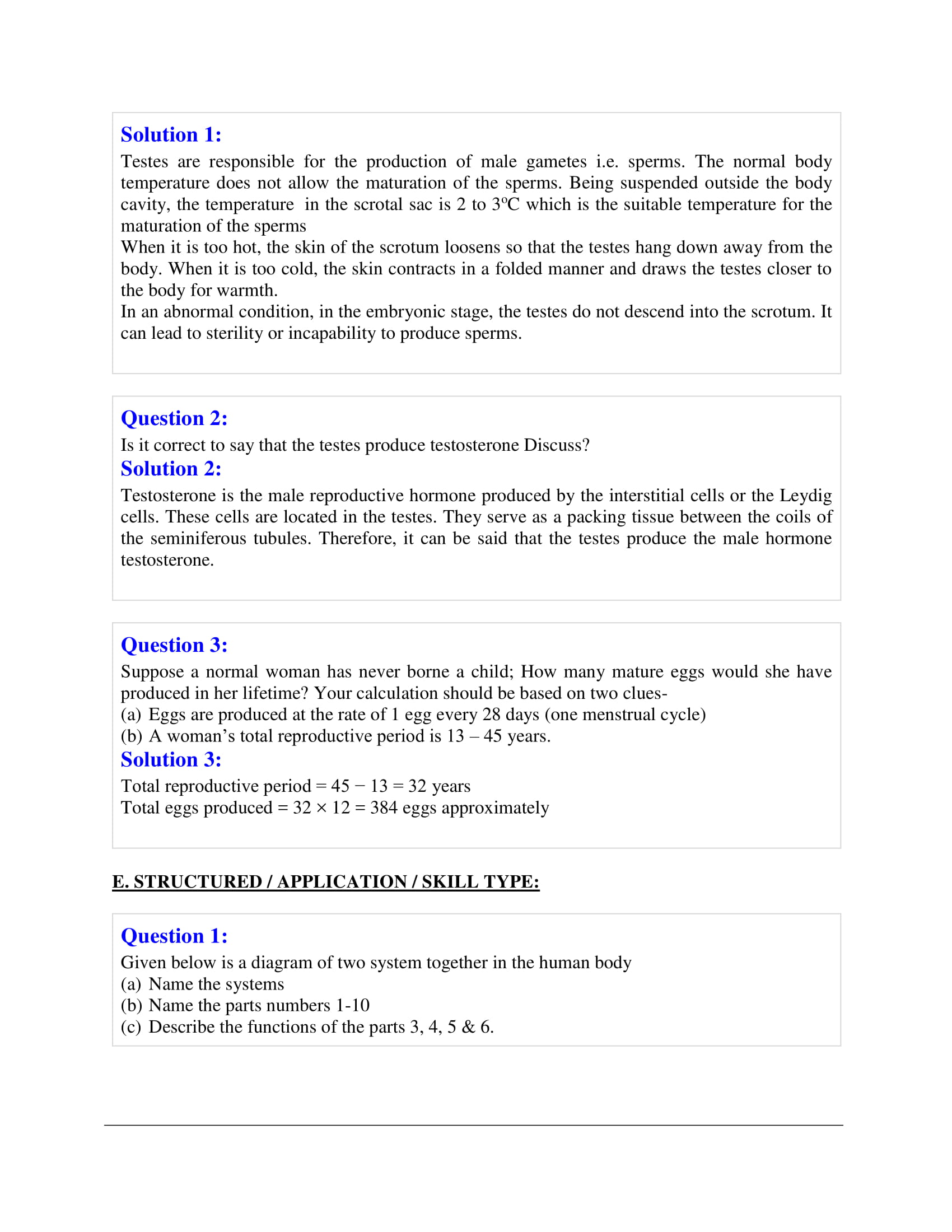 icse-selina-biology-solutions-class-10-chapter-10-the-reproductive-system-06 icse-selina-biology-solutions-class-10-chapter-10-the-reproductive-system-06