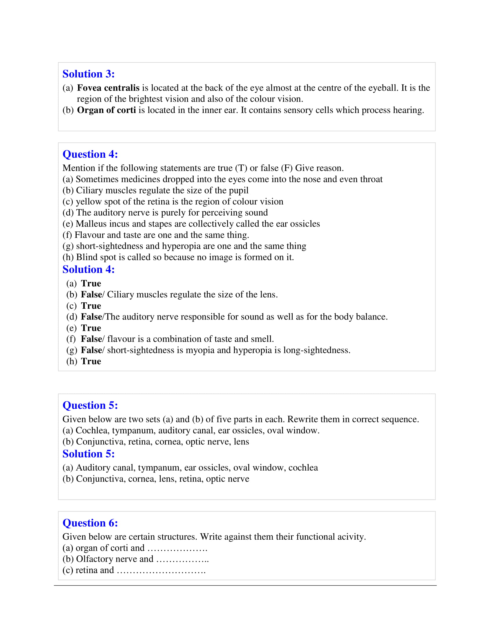 icse-selina-biology-solutions-class-10-chapter-8-the-nervous-system-14 icse-selina-biology-solutions-class-10-chapter-8-the-nervous-system-14