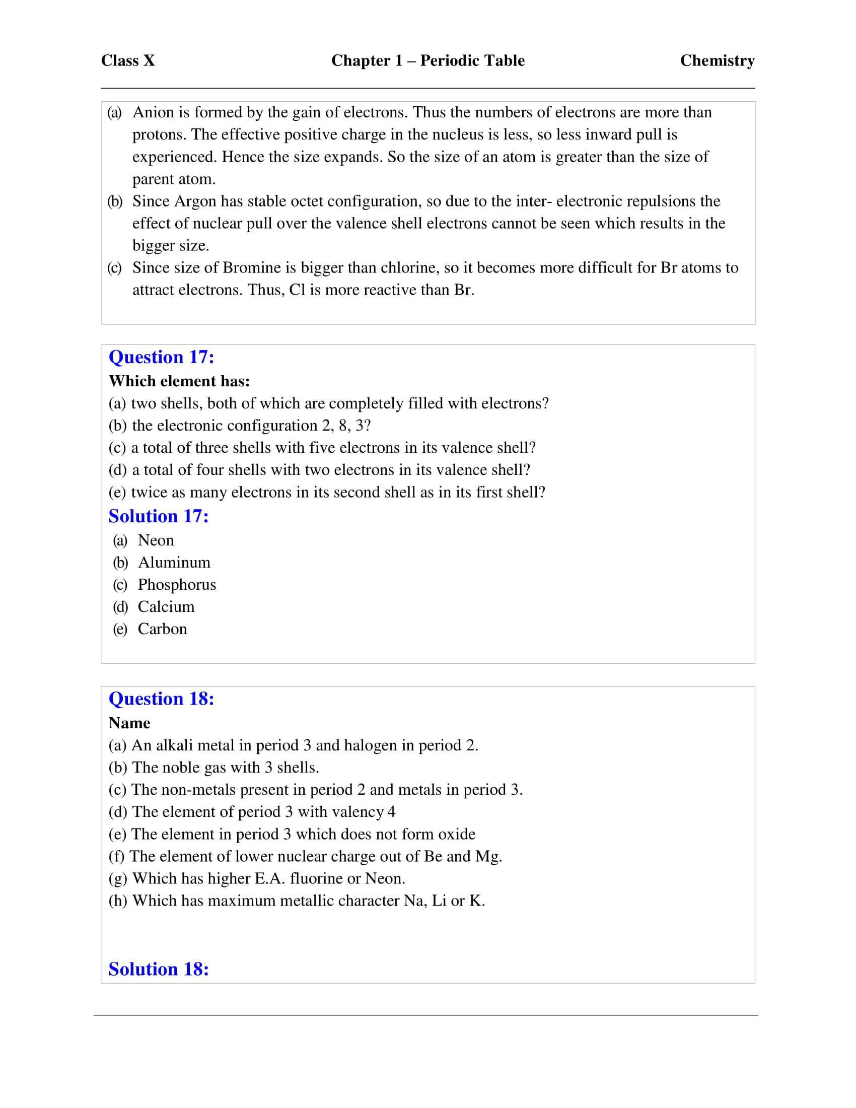 icse-selina-chemistry-solutions-class-10-chapter-1-periodic-table-periodic-properties-and-variations-of-properties-21 icse-selina-chemistry-solutions-class-10-chapter-1-periodic-table-periodic-properties-and-variations-of-properties-21