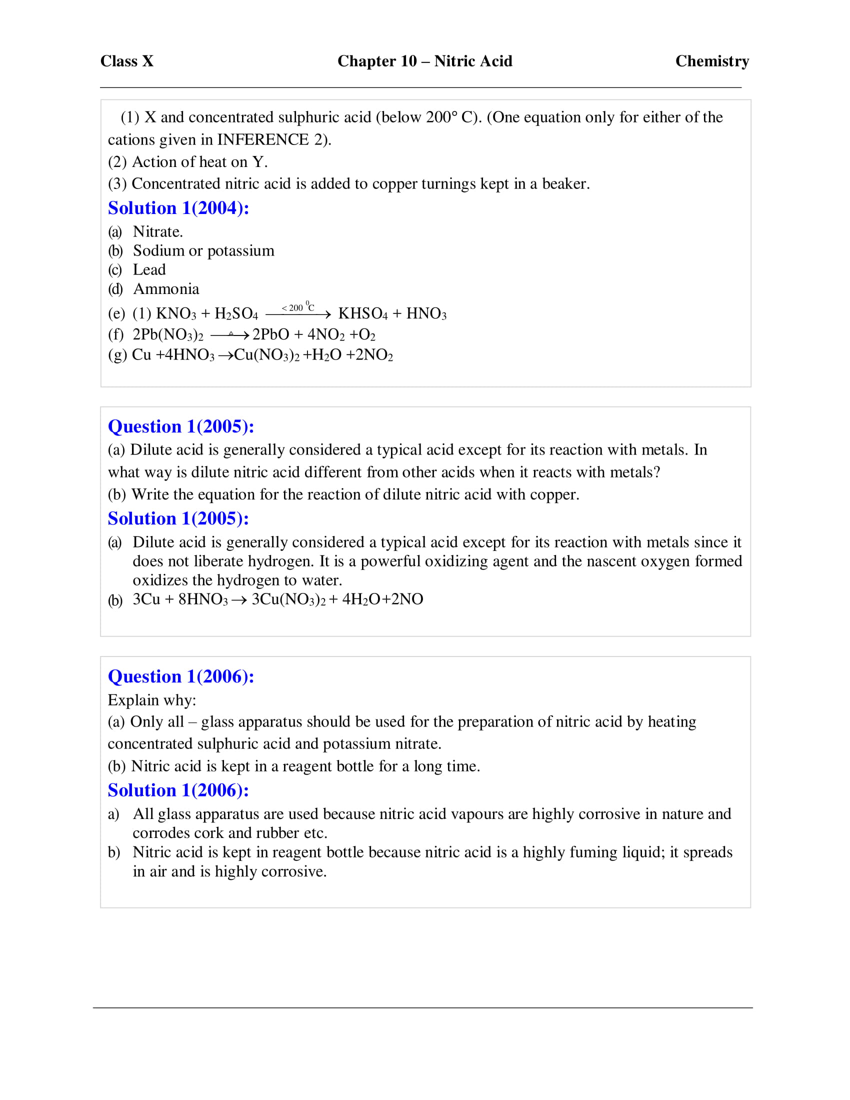 icse-selina-chemistry-solutions-class-10-chapter-10-study-of-compounds-nitric-acid-09 icse-selina-chemistry-solutions-class-10-chapter-10-study-of-compounds-nitric-acid-09