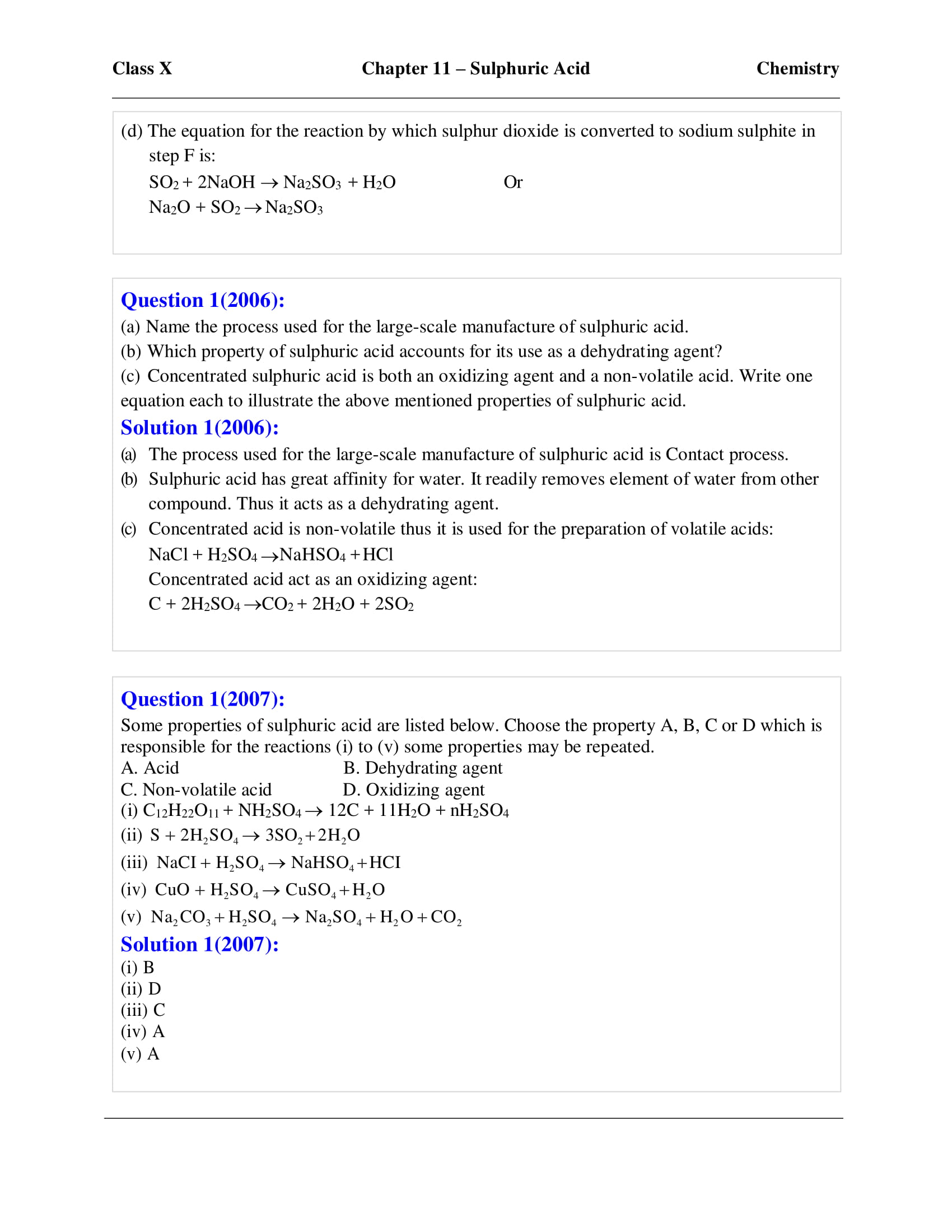 icse-selina-chemistry-solutions-class-10-chapter-11-sulphuric-acid-8 icse-selina-chemistry-solutions-class-10-chapter-11-sulphuric-acid-8