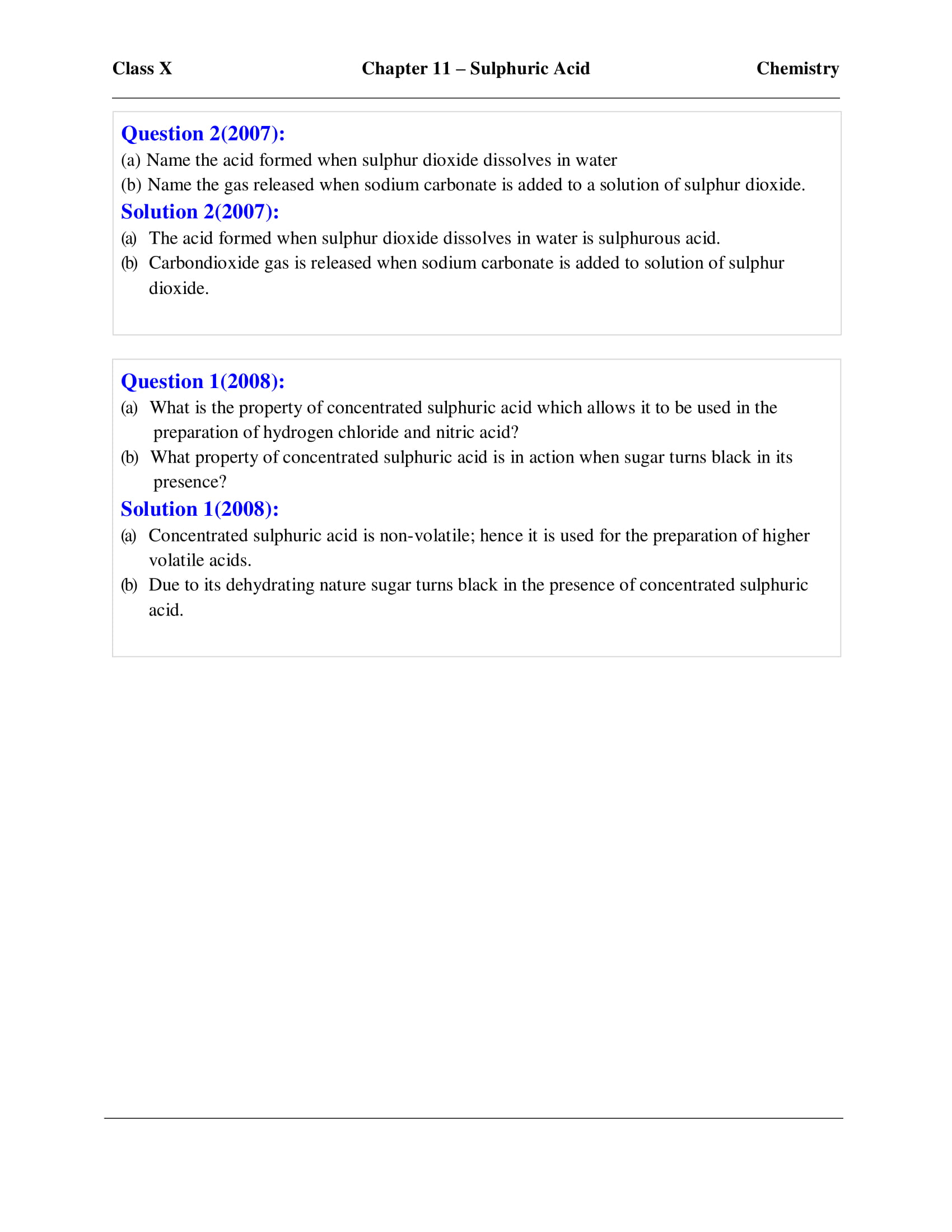 icse-selina-chemistry-solutions-class-10-chapter-11-sulphuric-acid-9 icse-selina-chemistry-solutions-class-10-chapter-11-sulphuric-acid-9