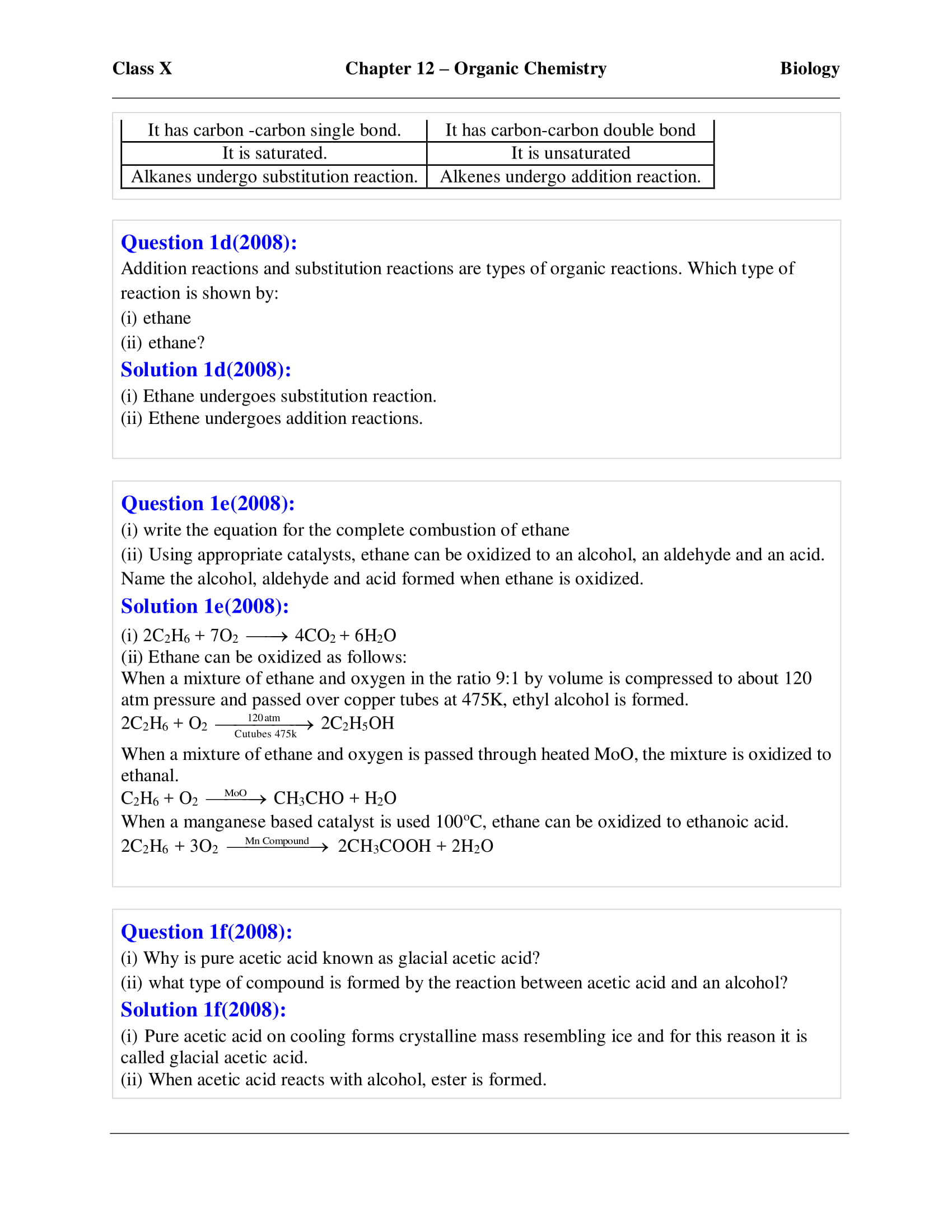icse-selina-chemistry-solutions-class-10-chapter-12-organic-chemistry-43 icse-selina-chemistry-solutions-class-10-chapter-12-organic-chemistry-43