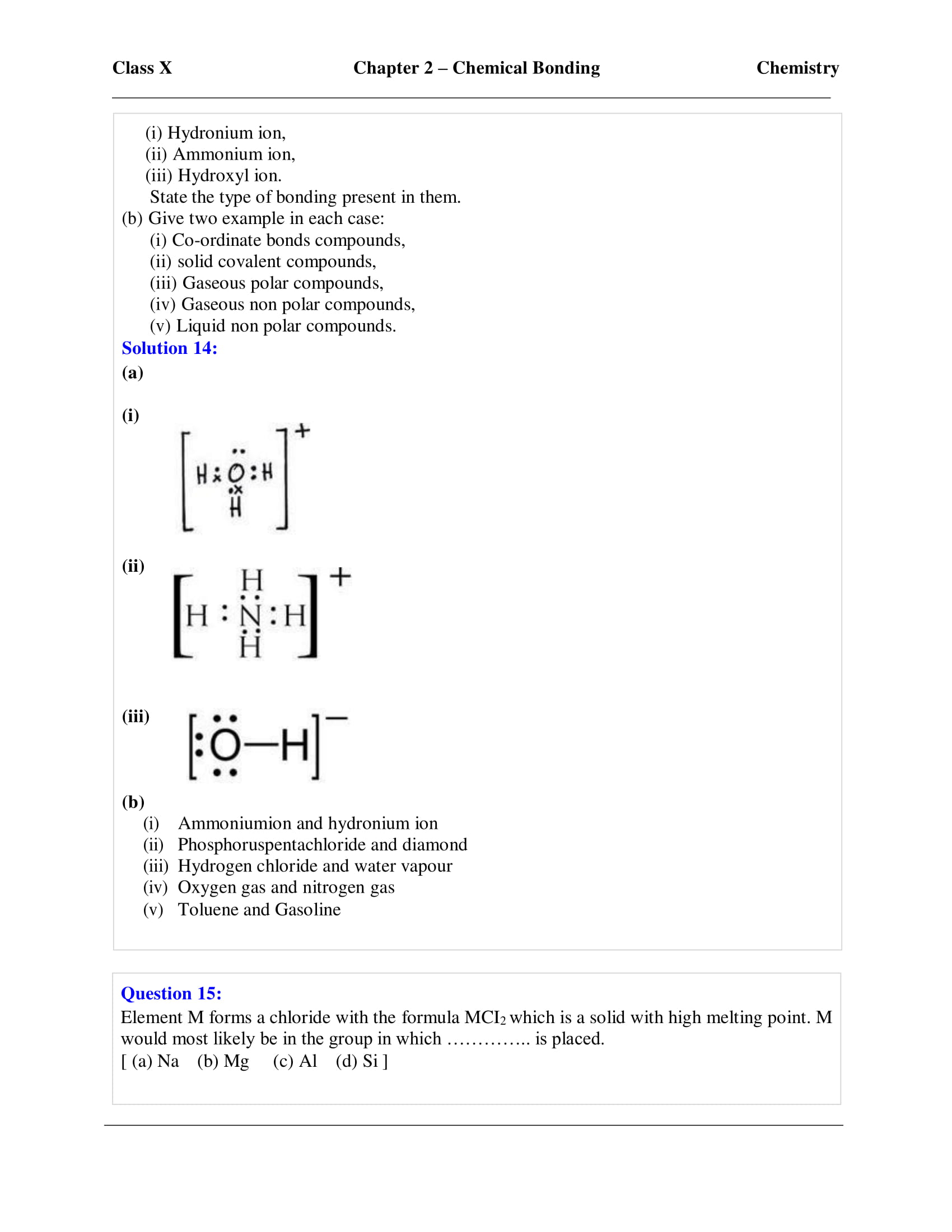 icse-selina-chemistry-solutions-class-10-chapter-2-chemical-bonding-14 icse-selina-chemistry-solutions-class-10-chapter-2-chemical-bonding-14