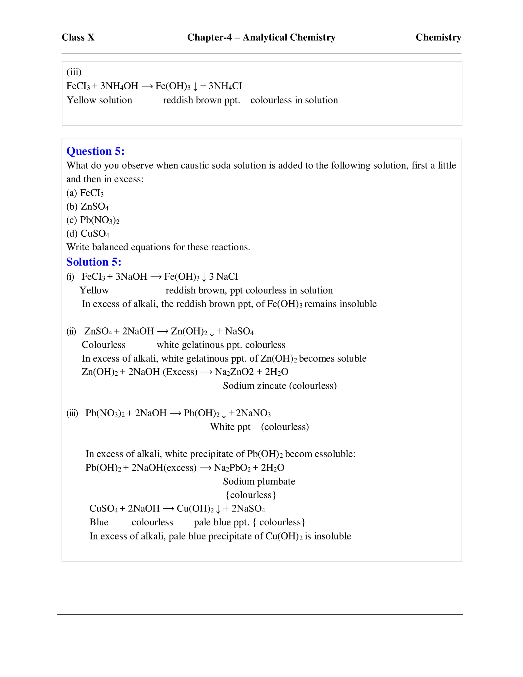 icse-selina-chemistry-solutions-class-10-chapter-4-analytical-chemistry-uses-of-ammonium-hydroxide-and-sodium-hydroxide-3 icse-selina-chemistry-solutions-class-10-chapter-4-analytical-chemistry-uses-of-ammonium-hydroxide-and-sodium-hydroxide-3