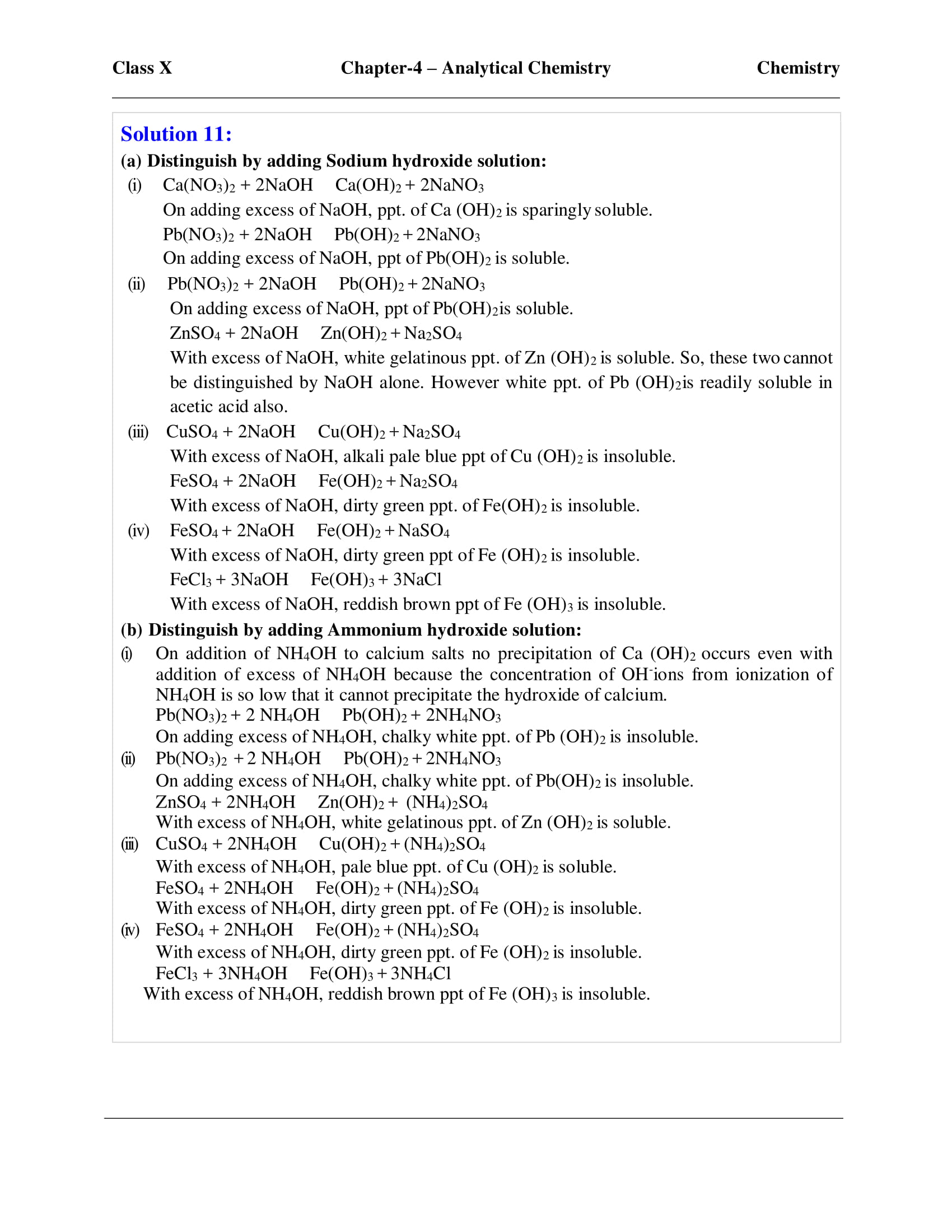 icse-selina-chemistry-solutions-class-10-chapter-4-analytical-chemistry-uses-of-ammonium-hydroxide-and-sodium-hydroxide-6 icse-selina-chemistry-solutions-class-10-chapter-4-analytical-chemistry-uses-of-ammonium-hydroxide-and-sodium-hydroxide-6