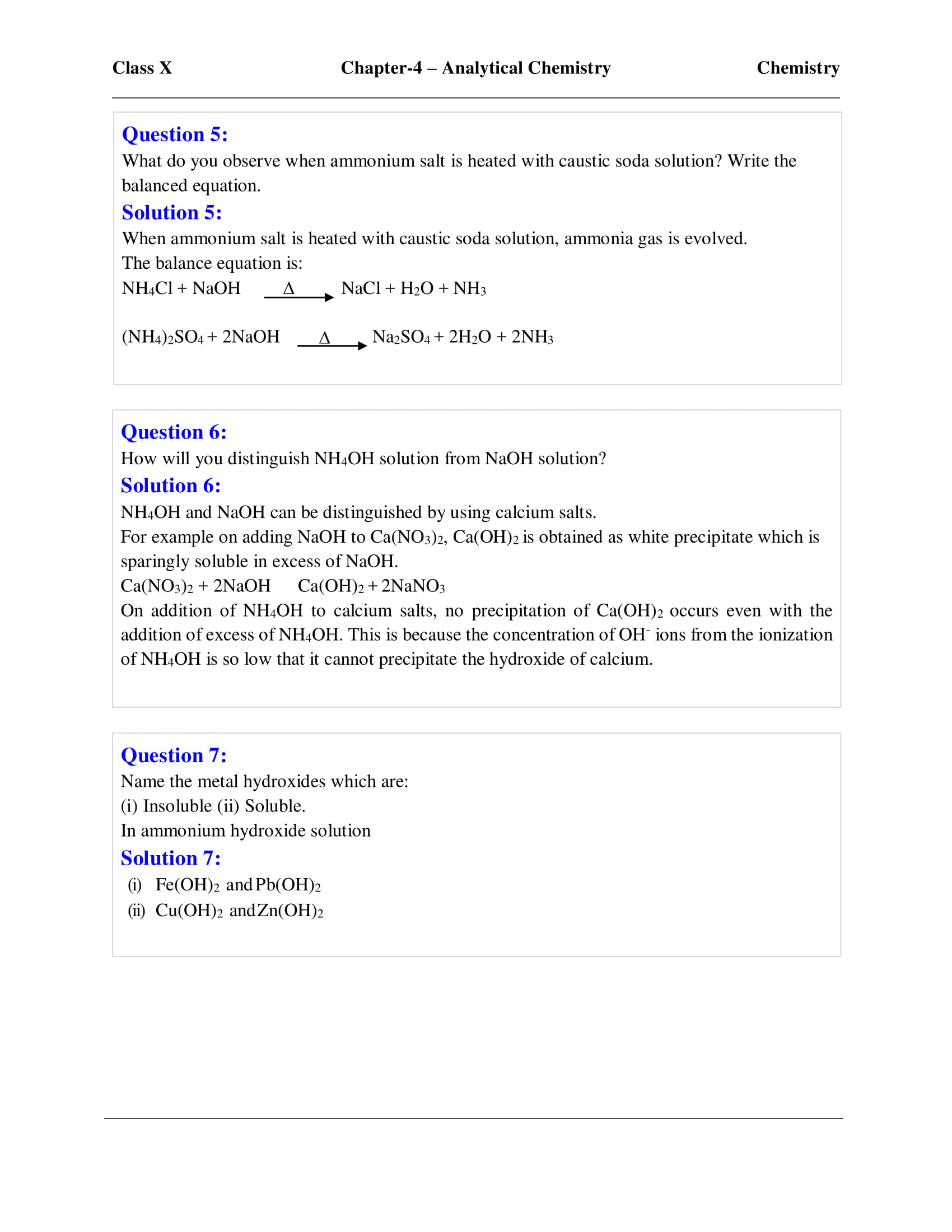 icse-selina-chemistry-solutions-class-10-chapter-4-analytical-chemistry-uses-of-ammonium-hydroxide-and-sodium-hydroxide-9 icse-selina-chemistry-solutions-class-10-chapter-4-analytical-chemistry-uses-of-ammonium-hydroxide-and-sodium-hydroxide-9