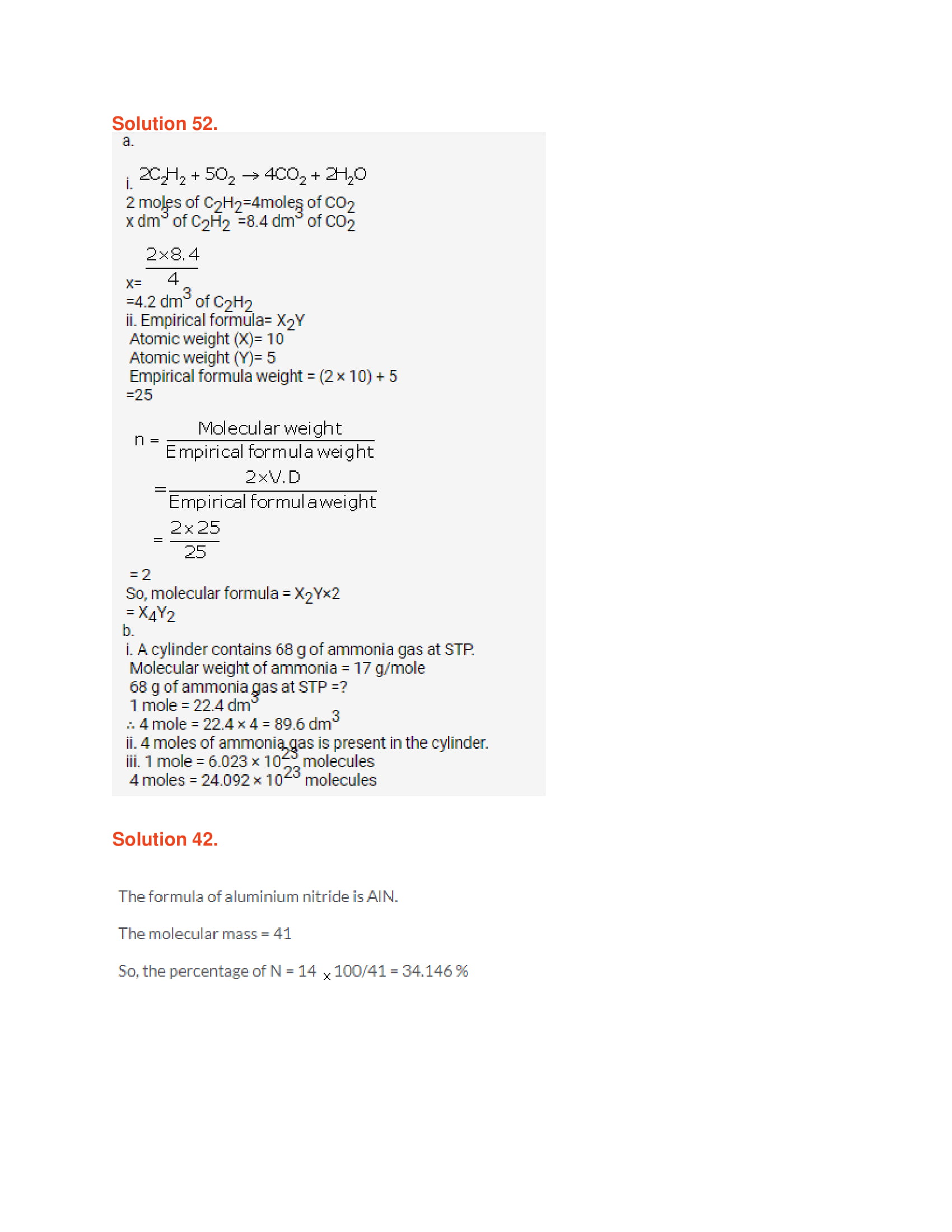 icse-selina-chemistry-solutions-class-10-chapter-5-mole-concept-and-stoichiometry-46 icse-selina-chemistry-solutions-class-10-chapter-5-mole-concept-and-stoichiometry-46