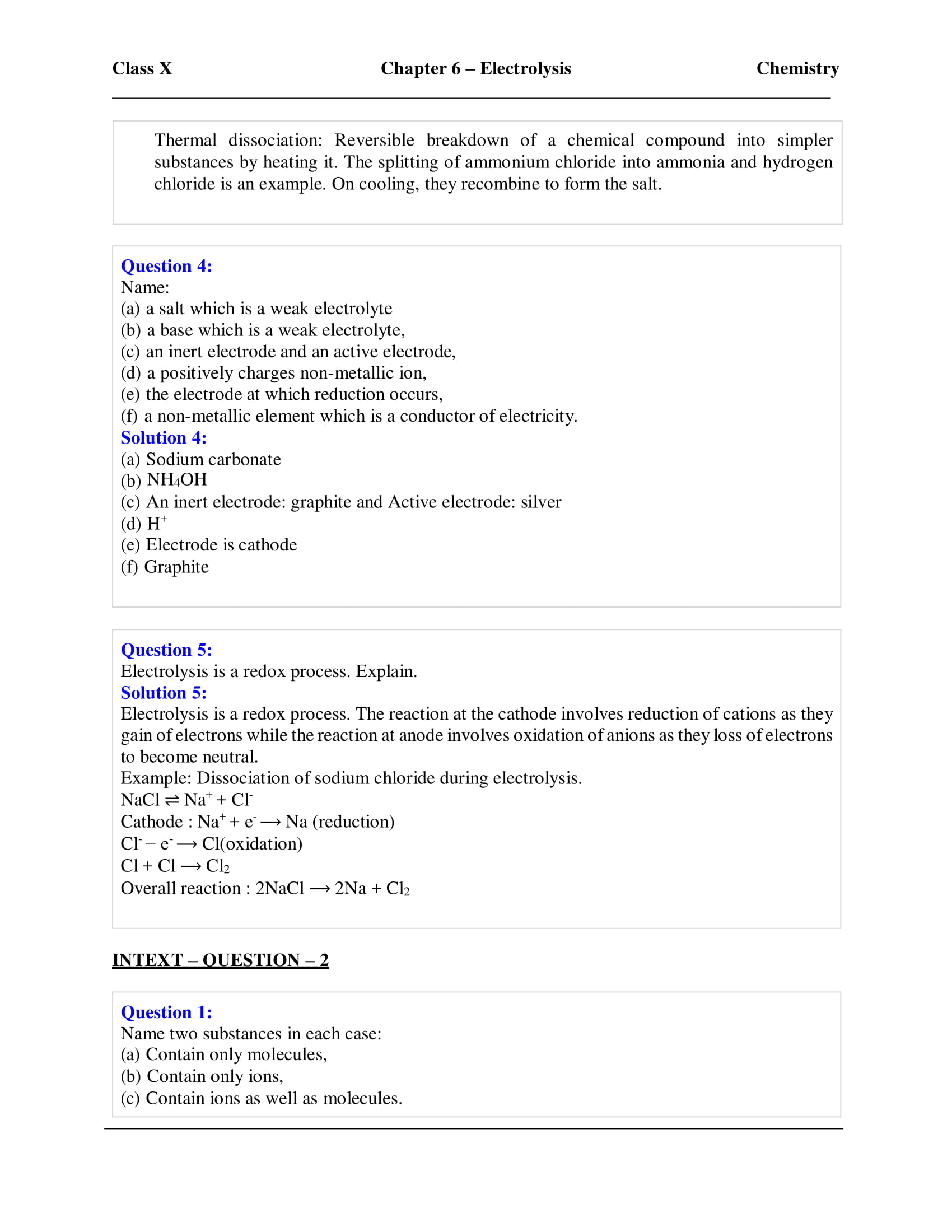 icse-selina-chemistry-solutions-class-10-chapter-6-electrolysis-03 icse-selina-chemistry-solutions-class-10-chapter-6-electrolysis-03