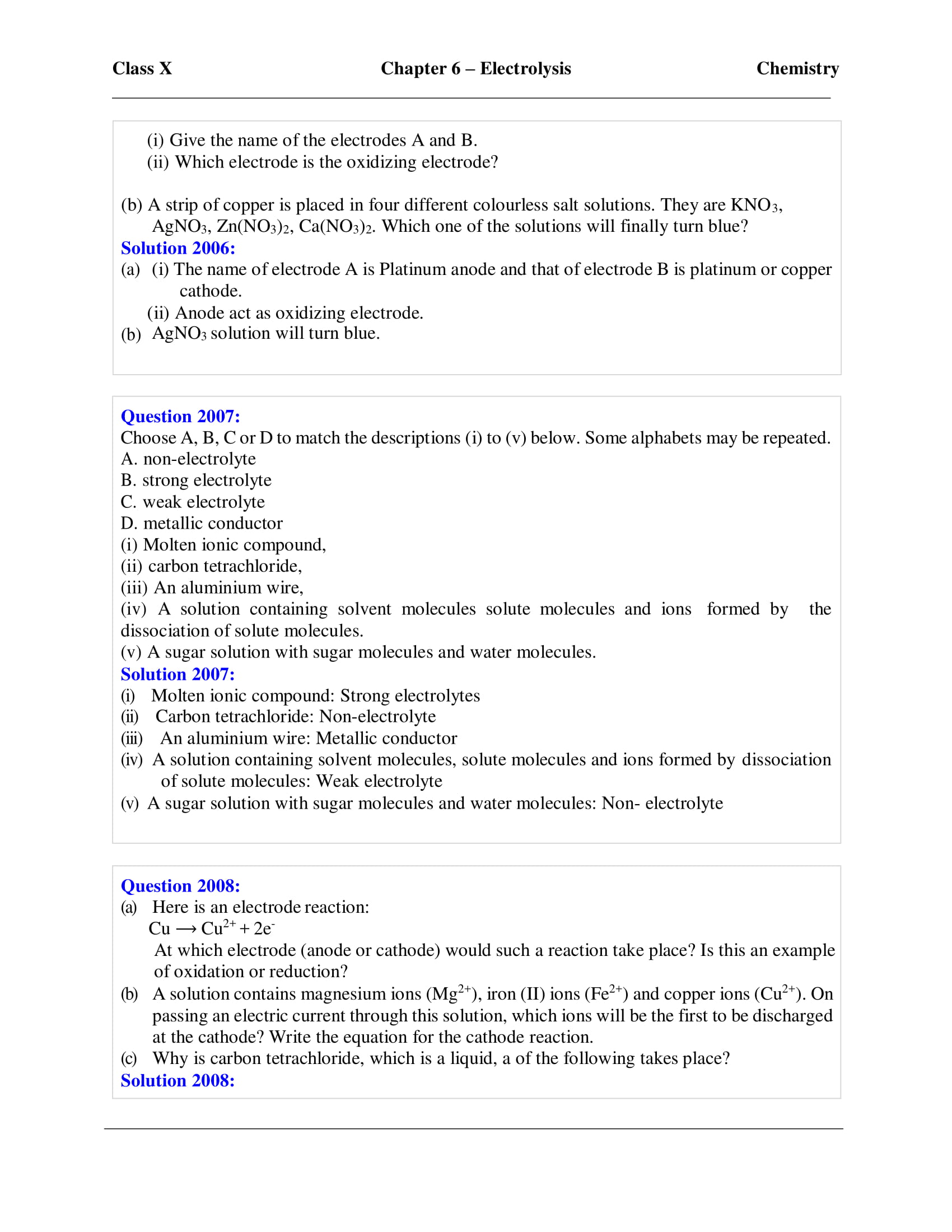 icse-selina-chemistry-solutions-class-10-chapter-6-electrolysis-12 icse-selina-chemistry-solutions-class-10-chapter-6-electrolysis-12