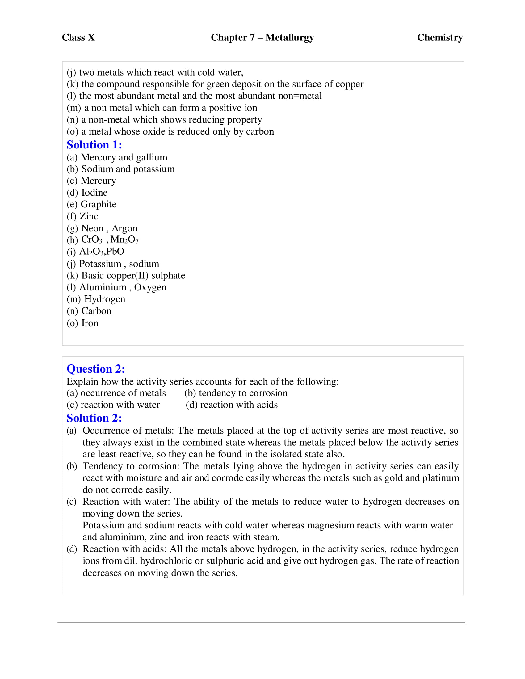 icse-selina-chemistry-solutions-class-10-chapter-7-metallurgy-06 icse-selina-chemistry-solutions-class-10-chapter-7-metallurgy-06
