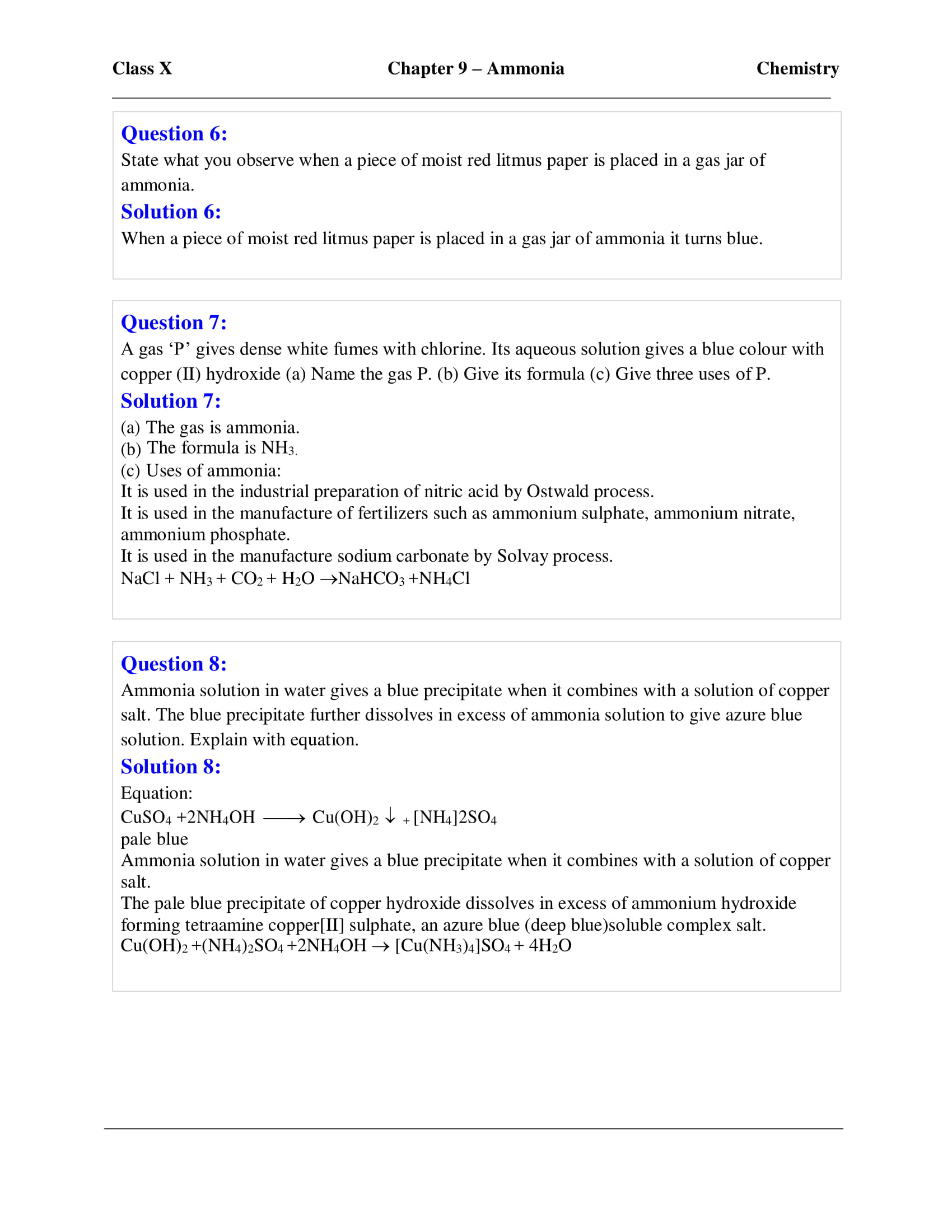 icse-selina-chemistry-solutions-class-10-chapter-9-study-of-compounds-ammonia-03 icse-selina-chemistry-solutions-class-10-chapter-9-study-of-compounds-ammonia-03
