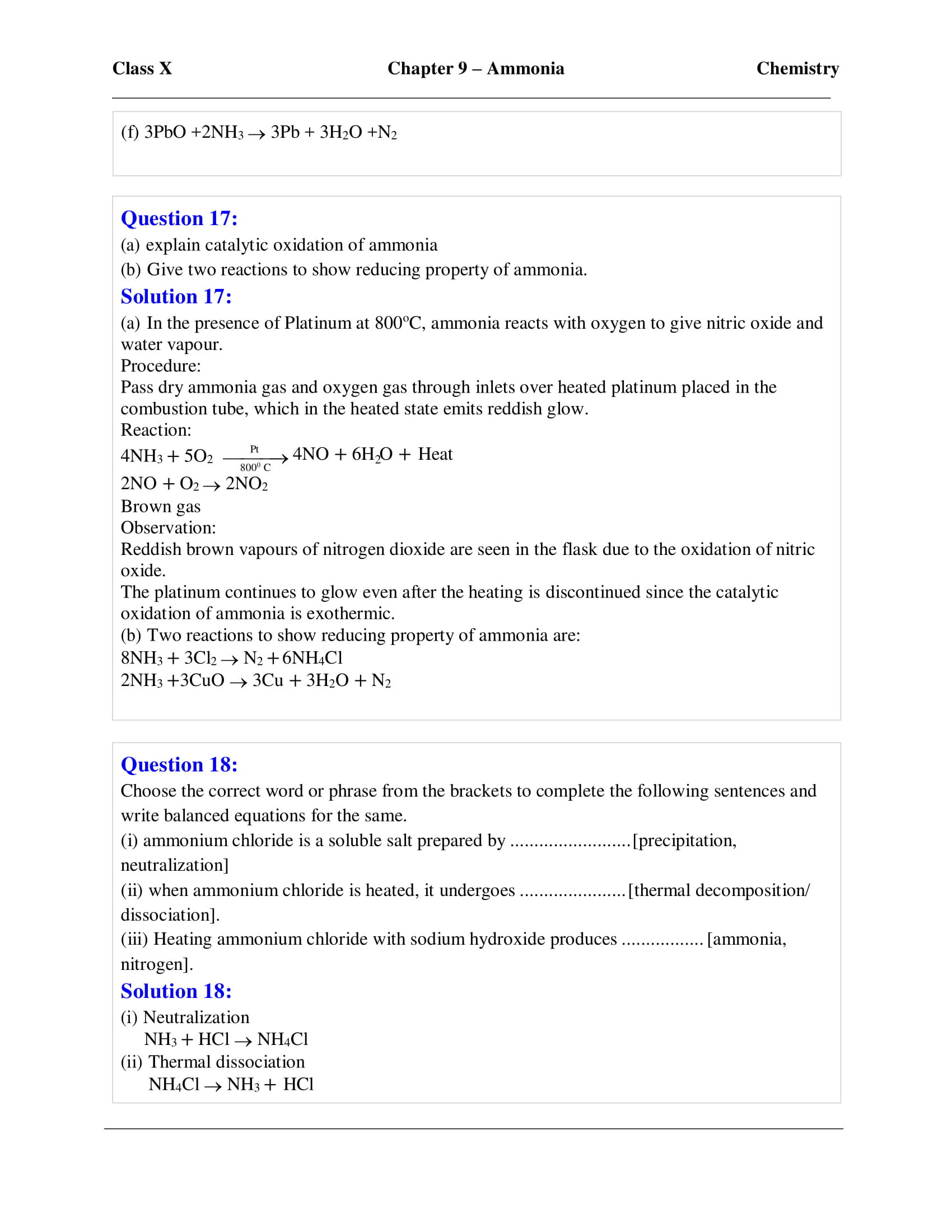 icse-selina-chemistry-solutions-class-10-chapter-9-study-of-compounds-ammonia-07 icse-selina-chemistry-solutions-class-10-chapter-9-study-of-compounds-ammonia-07
