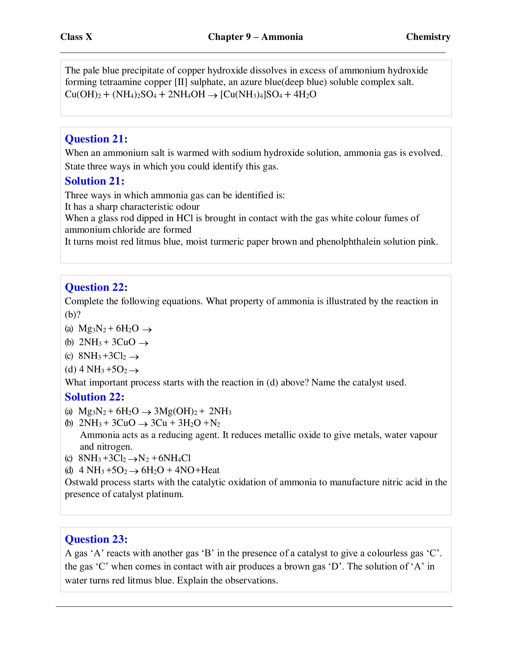 icse-selina-chemistry-solutions-class-10-chapter-9-study-of-compounds-ammonia-09 icse-selina-chemistry-solutions-class-10-chapter-9-study-of-compounds-ammonia-09