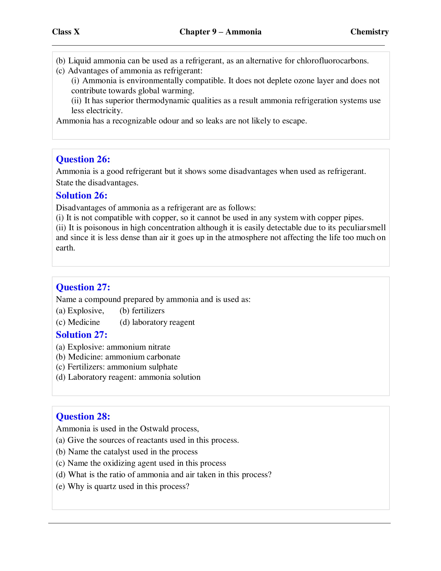 icse-selina-chemistry-solutions-class-10-chapter-9-study-of-compounds-ammonia-11 icse-selina-chemistry-solutions-class-10-chapter-9-study-of-compounds-ammonia-11