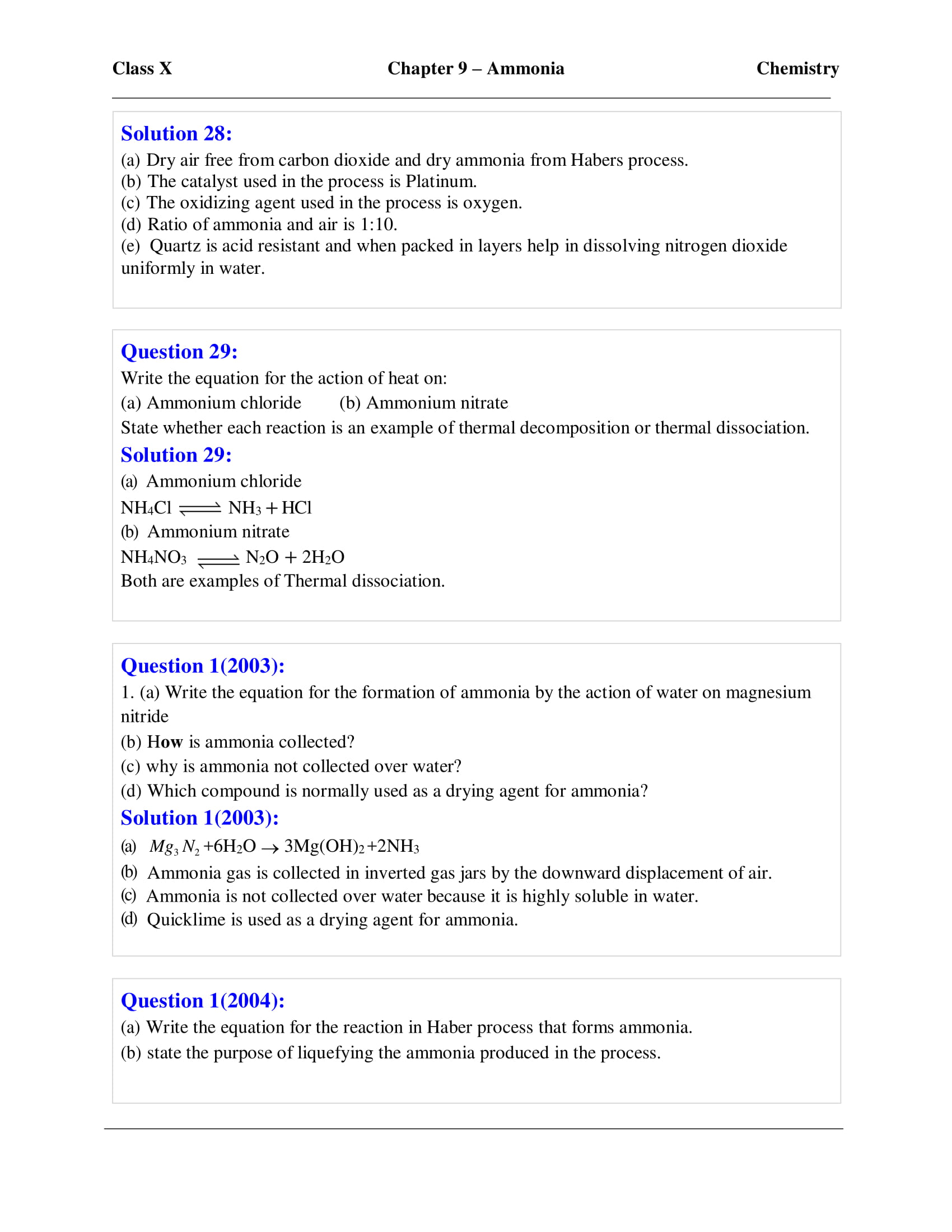 icse-selina-chemistry-solutions-class-10-chapter-9-study-of-compounds-ammonia-12 icse-selina-chemistry-solutions-class-10-chapter-9-study-of-compounds-ammonia-12