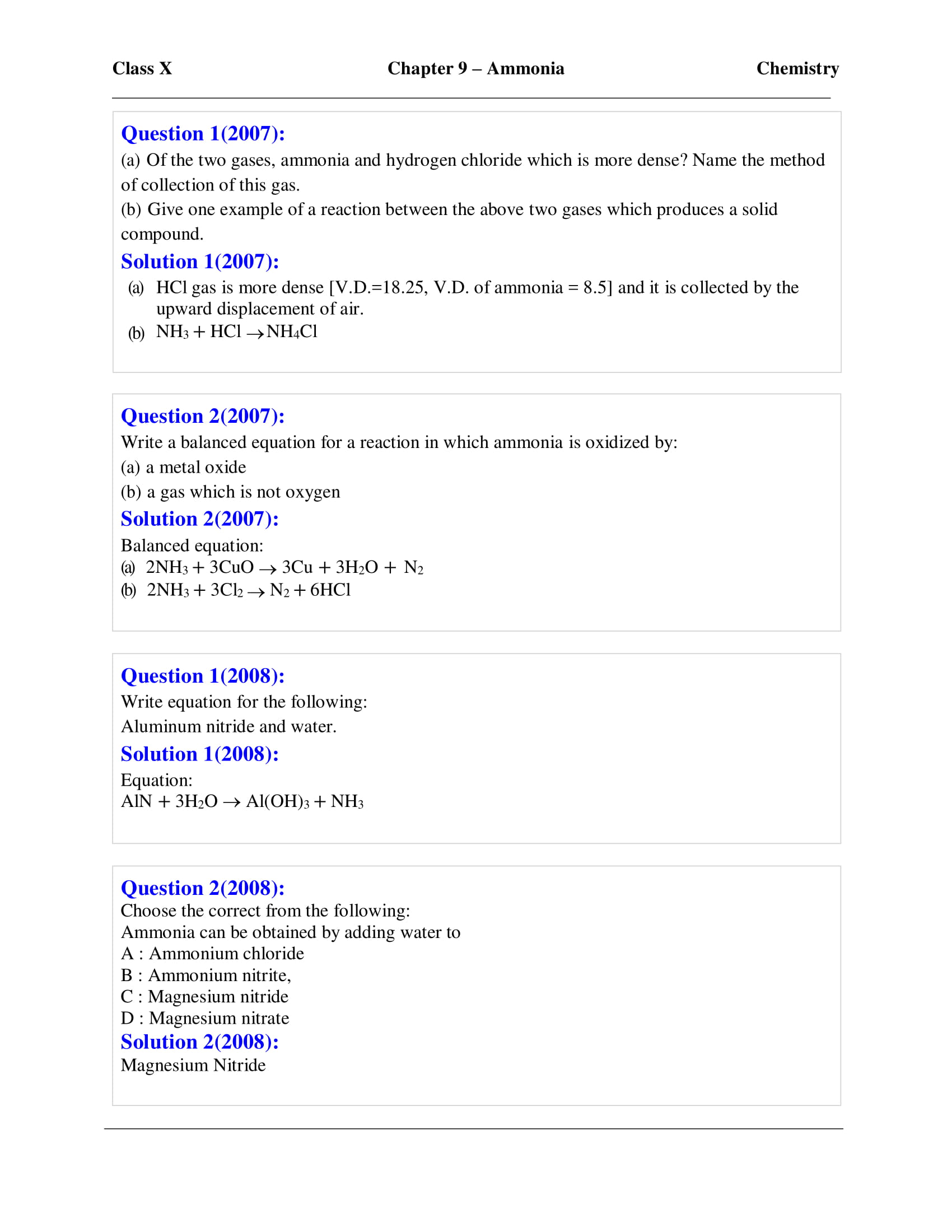 icse-selina-chemistry-solutions-class-10-chapter-9-study-of-compounds-ammonia-14 icse-selina-chemistry-solutions-class-10-chapter-9-study-of-compounds-ammonia-14