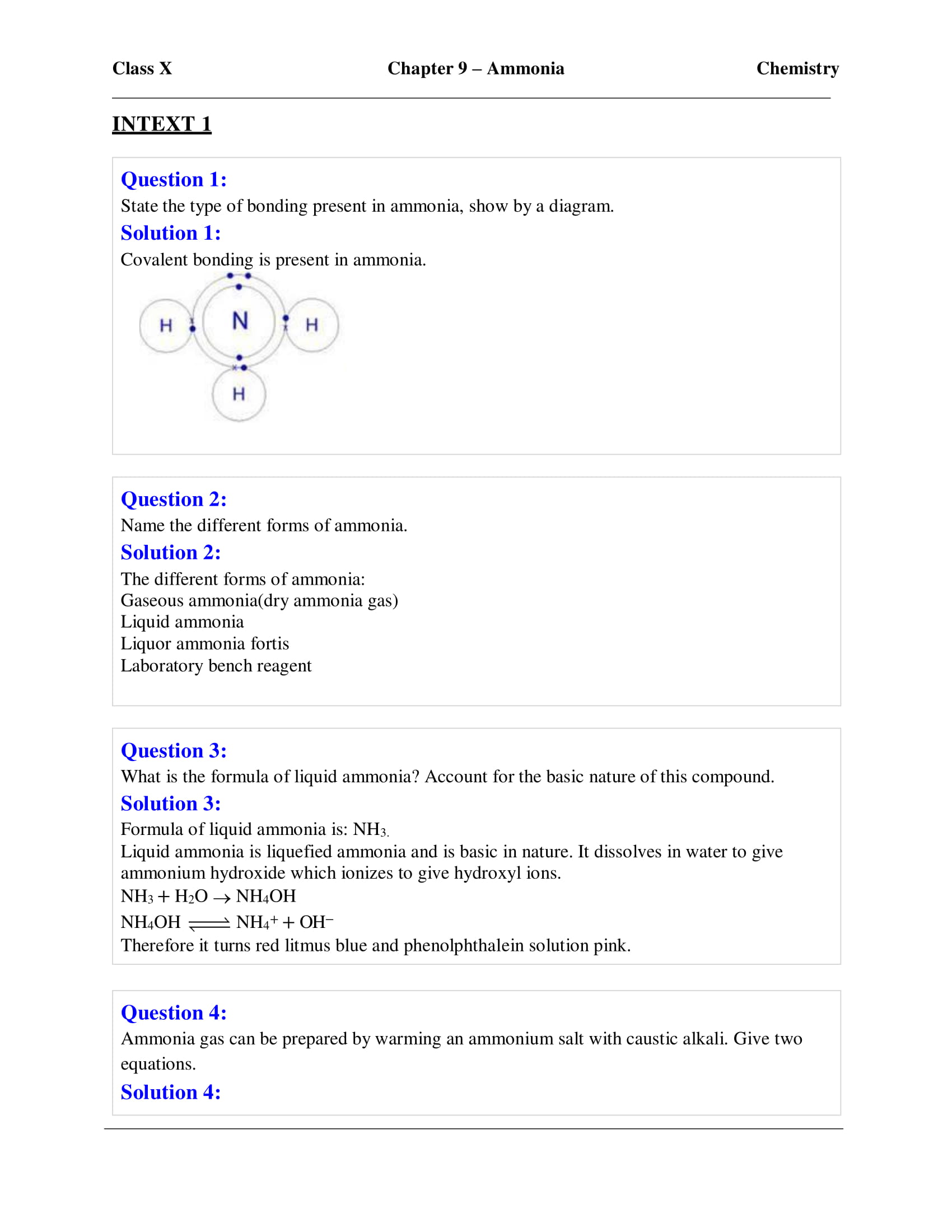 icse-selina-chemistry-solutions-class-10-chapter-9-study-of-compounds-ammonia-15 icse-selina-chemistry-solutions-class-10-chapter-9-study-of-compounds-ammonia-15
