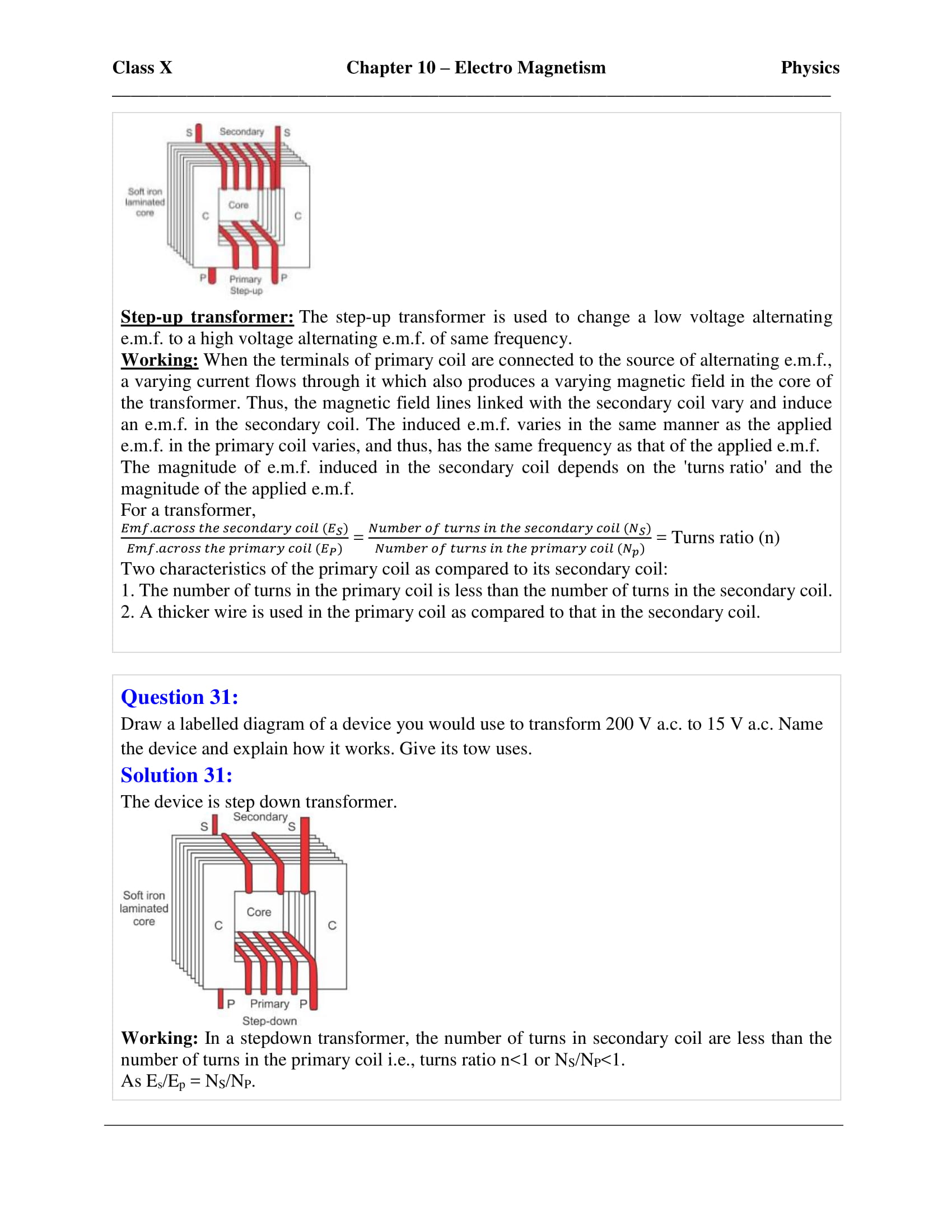 icse-selina-physics-solutions-class-10-chapter-10-electro-magnetism-26 icse-selina-physics-solutions-class-10-chapter-10-electro-magnetism-26