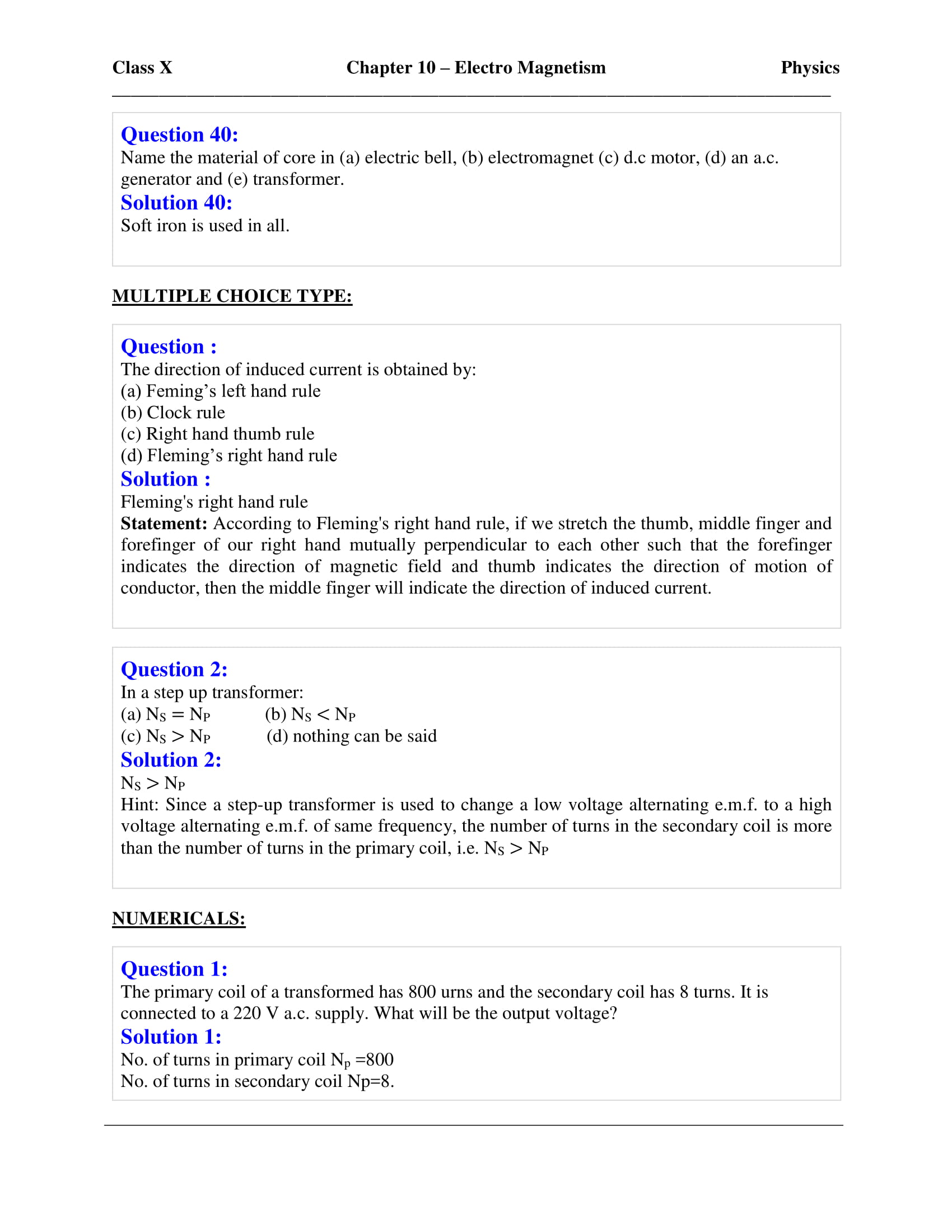 icse-selina-physics-solutions-class-10-chapter-10-electro-magnetism-30 icse-selina-physics-solutions-class-10-chapter-10-electro-magnetism-30