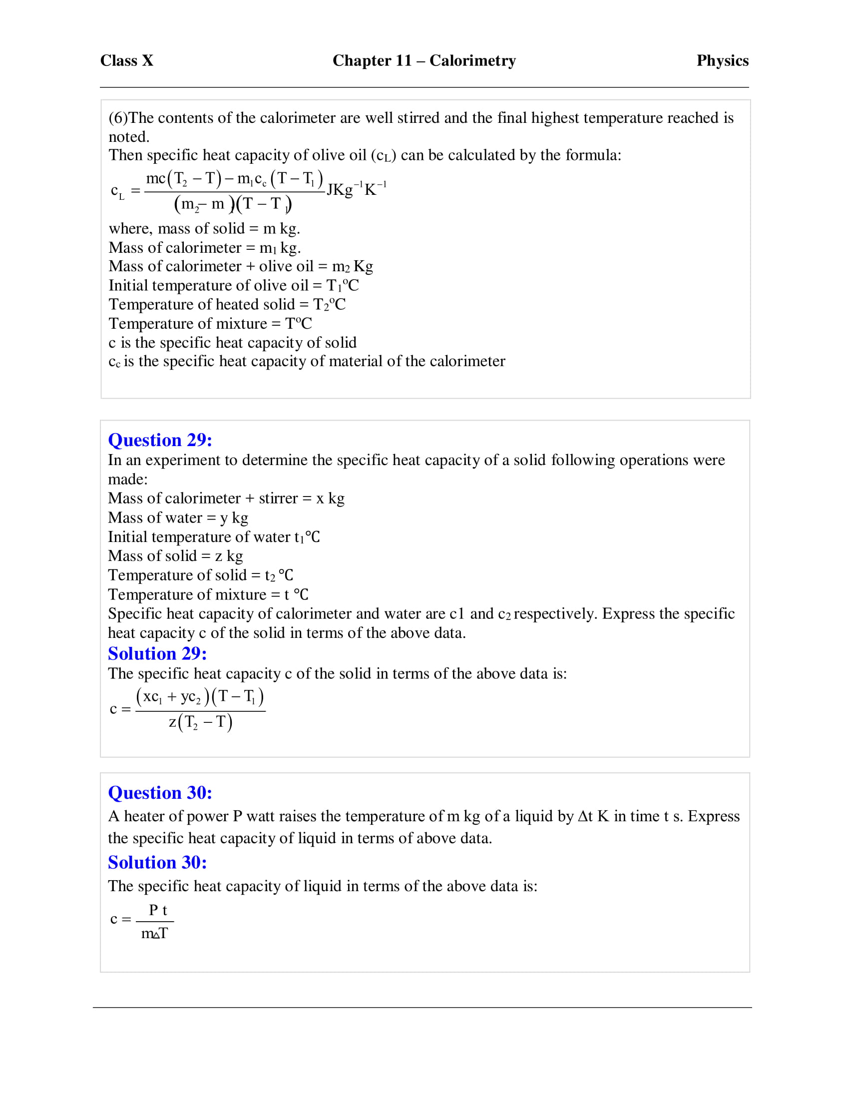icse-selina-physics-solutions-class-10-chapter-11-calorimetry-09 icse-selina-physics-solutions-class-10-chapter-11-calorimetry-09