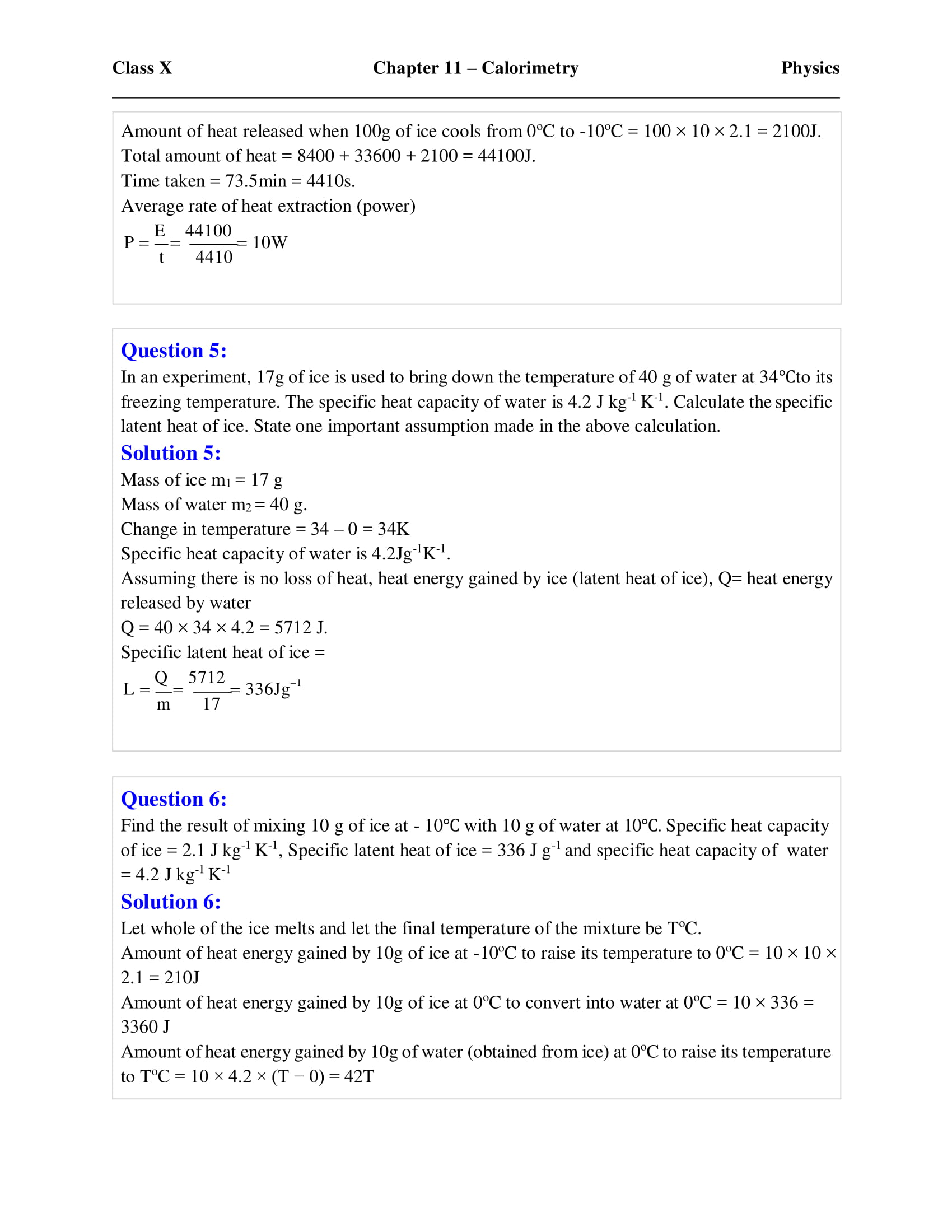 icse-selina-physics-solutions-class-10-chapter-11-calorimetry-27 icse-selina-physics-solutions-class-10-chapter-11-calorimetry-27