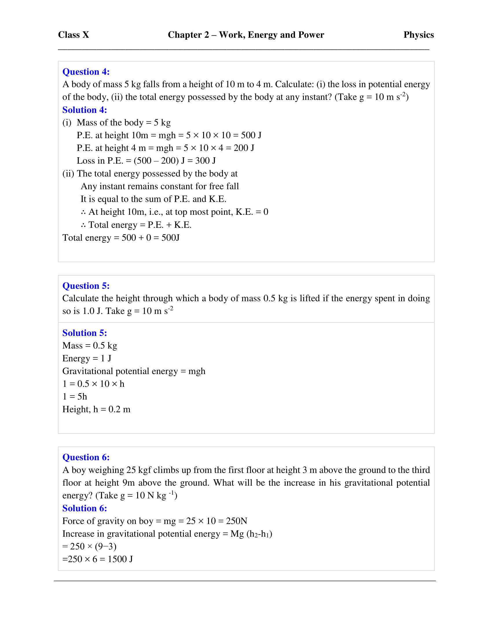 icse-selina-physics-solutions-class-10-chapter-2-work-energy-and-power-25 icse-selina-physics-solutions-class-10-chapter-2-work-energy-and-power-25