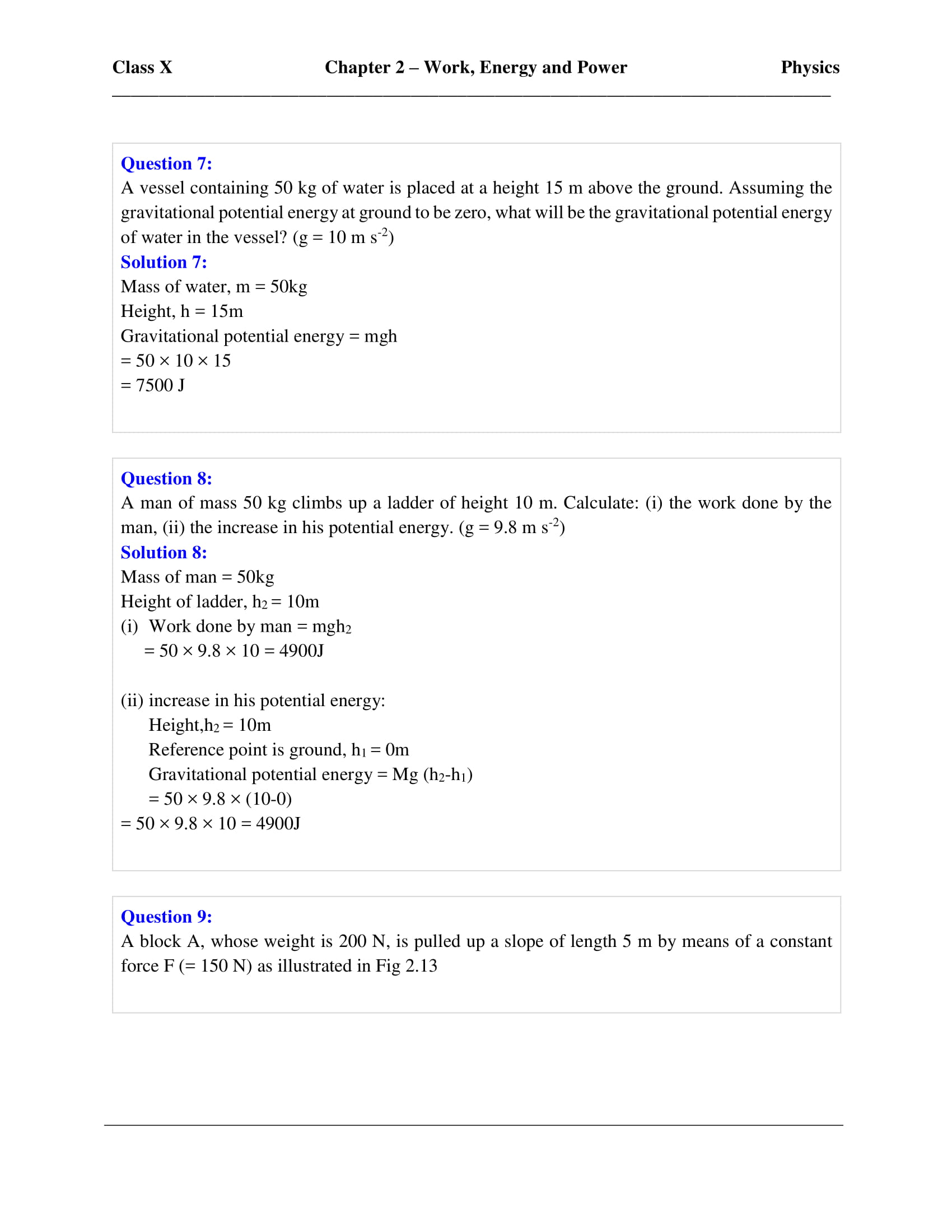 icse-selina-physics-solutions-class-10-chapter-2-work-energy-and-power-26 icse-selina-physics-solutions-class-10-chapter-2-work-energy-and-power-26