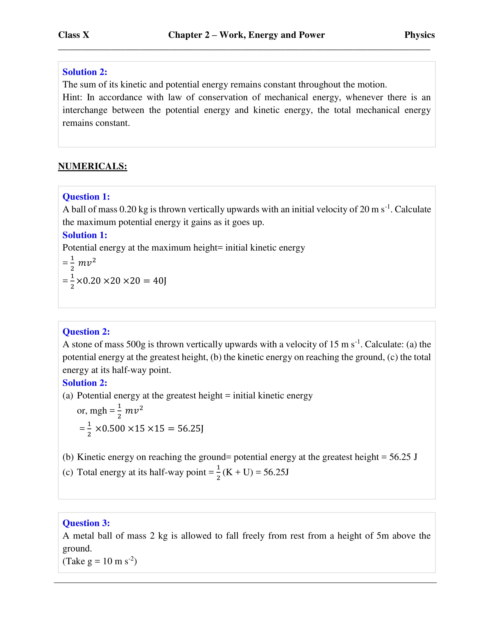 icse-selina-physics-solutions-class-10-chapter-2-work-energy-and-power-45 icse-selina-physics-solutions-class-10-chapter-2-work-energy-and-power-45