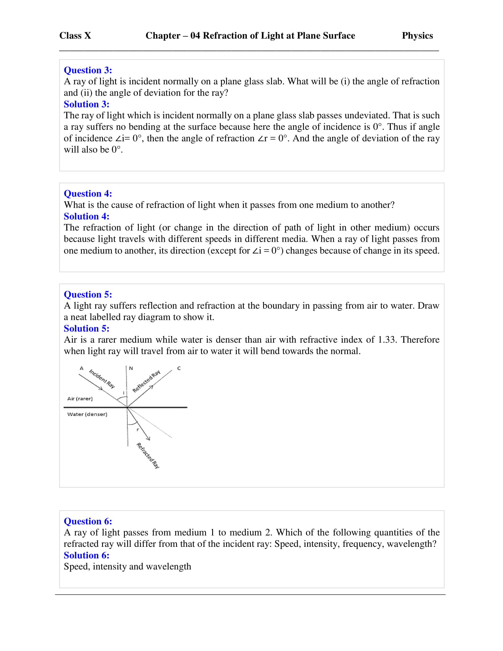 icse-selina-physics-solutions-class-10-chapter-4-refraction-of-light-at-plane-surfaces-02 icse-selina-physics-solutions-class-10-chapter-4-refraction-of-light-at-plane-surfaces-02