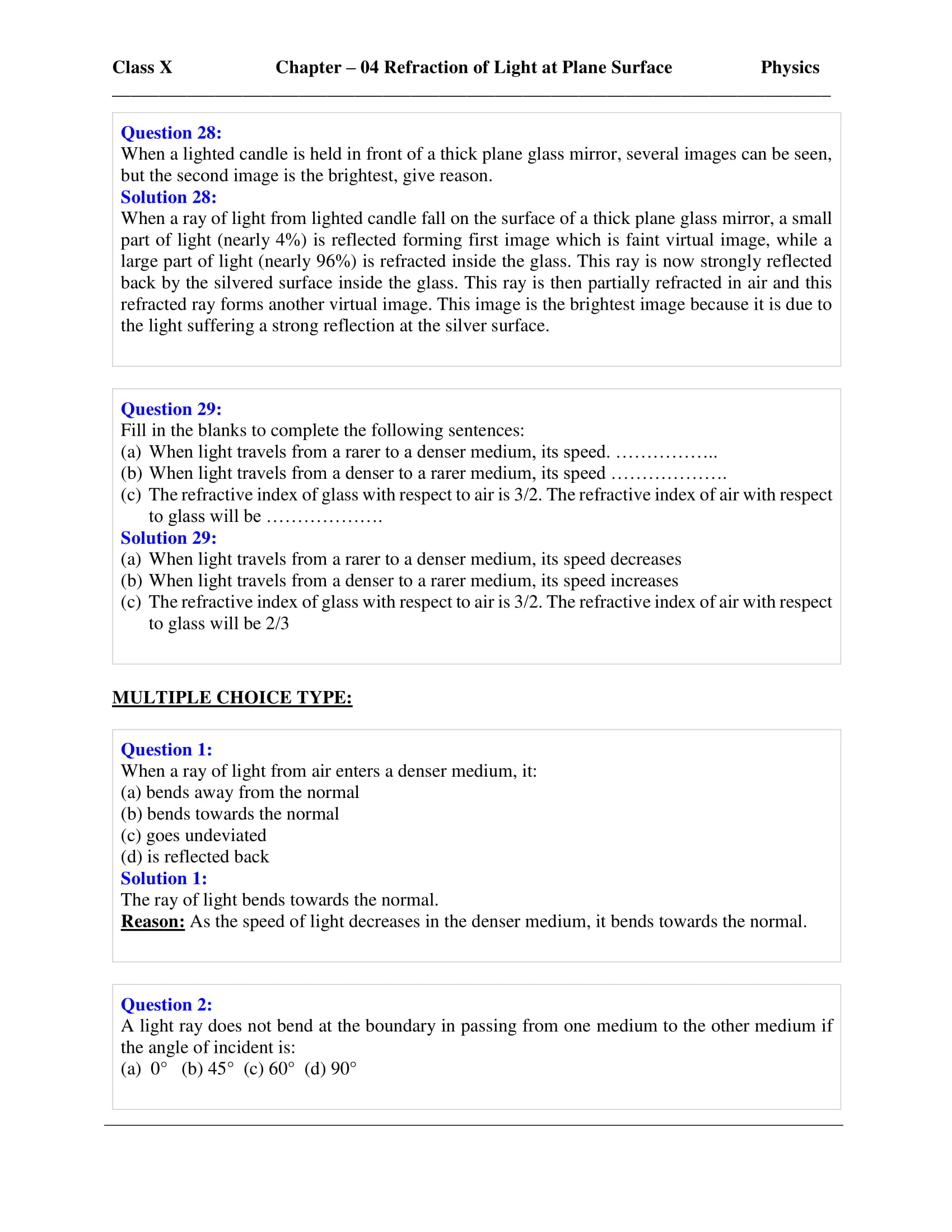 icse-selina-physics-solutions-class-10-chapter-4-refraction-of-light-at-plane-surfaces-11 icse-selina-physics-solutions-class-10-chapter-4-refraction-of-light-at-plane-surfaces-11