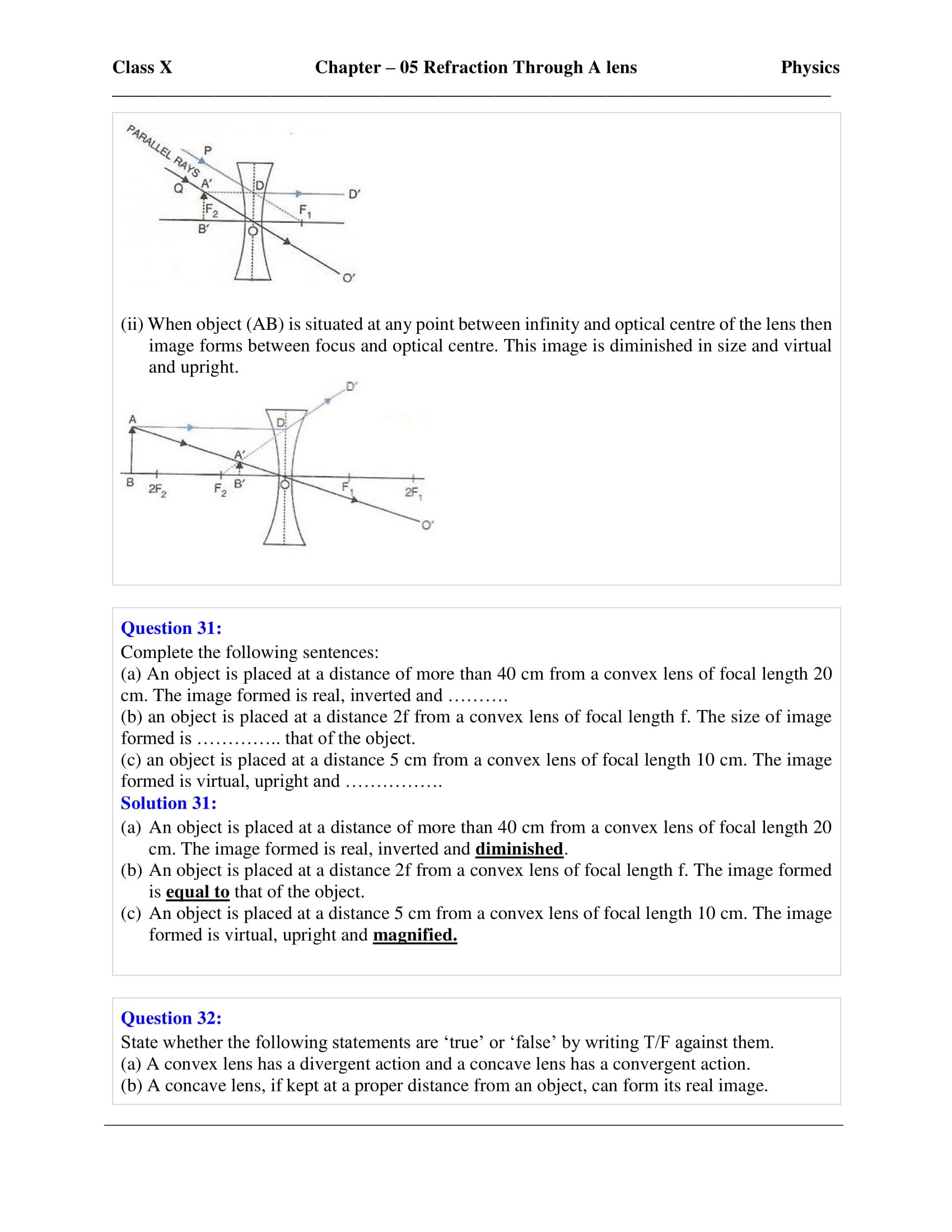 icse-selina-physics-solutions-class-10-chapter-5-refraction-through-a-lens-30 icse-selina-physics-solutions-class-10-chapter-5-refraction-through-a-lens-30