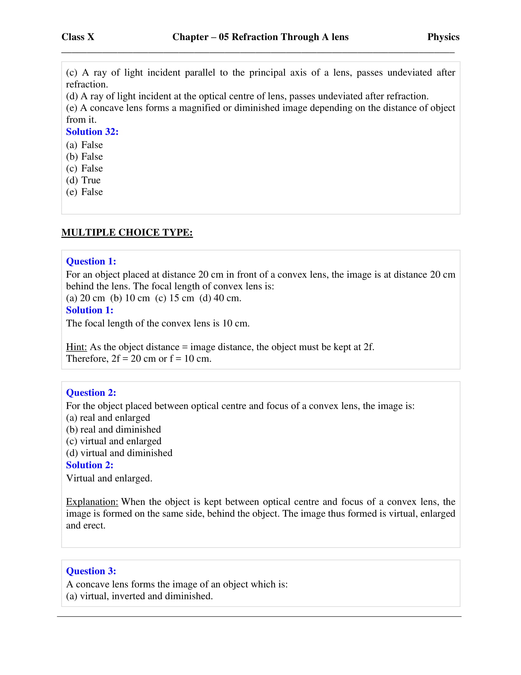 icse-selina-physics-solutions-class-10-chapter-5-refraction-through-a-lens-31 icse-selina-physics-solutions-class-10-chapter-5-refraction-through-a-lens-31
