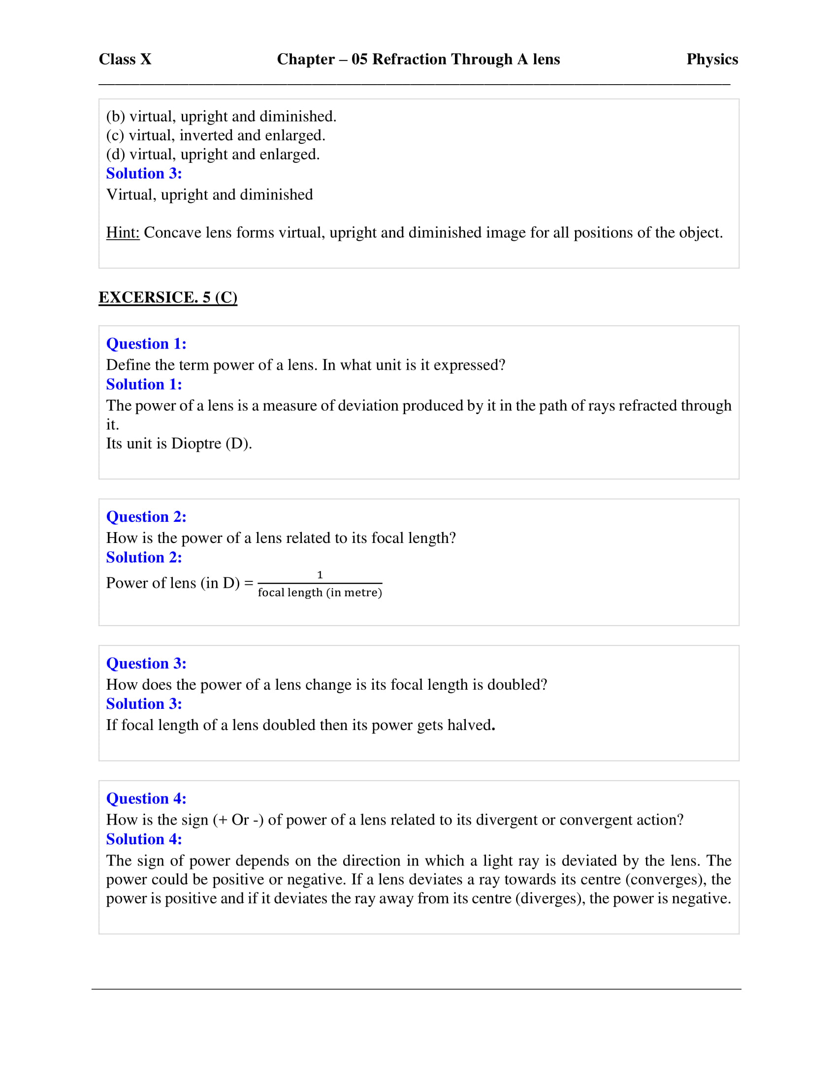 icse-selina-physics-solutions-class-10-chapter-5-refraction-through-a-lens-32 icse-selina-physics-solutions-class-10-chapter-5-refraction-through-a-lens-32