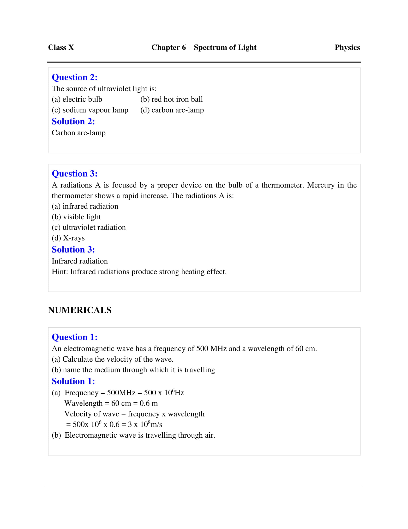 icse-selina-physics-solutions-class-10-chapter-6-spectrum-16 icse-selina-physics-solutions-class-10-chapter-6-spectrum-16
