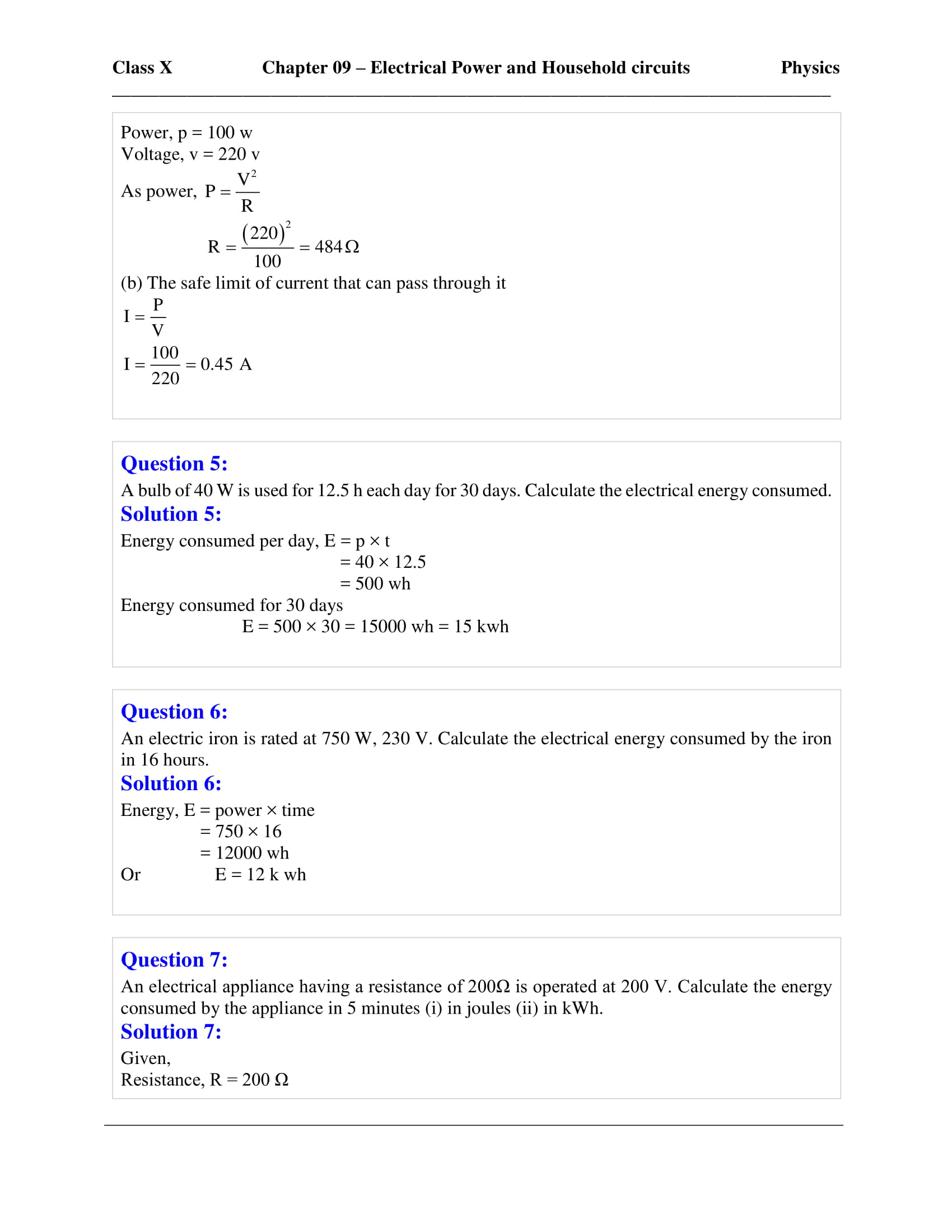 icse-selina-physics-solutions-class-10-chapter-9-household-circuits-07 icse-selina-physics-solutions-class-10-chapter-9-household-circuits-07
