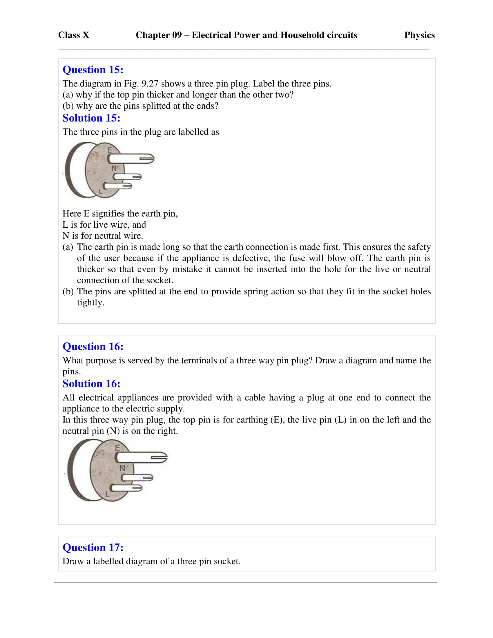 icse-selina-physics-solutions-class-10-chapter-9-household-circuits-26 icse-selina-physics-solutions-class-10-chapter-9-household-circuits-26