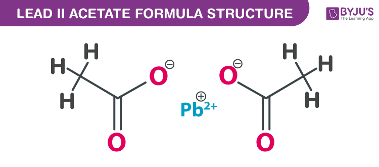 Lead (II) acetate Formula